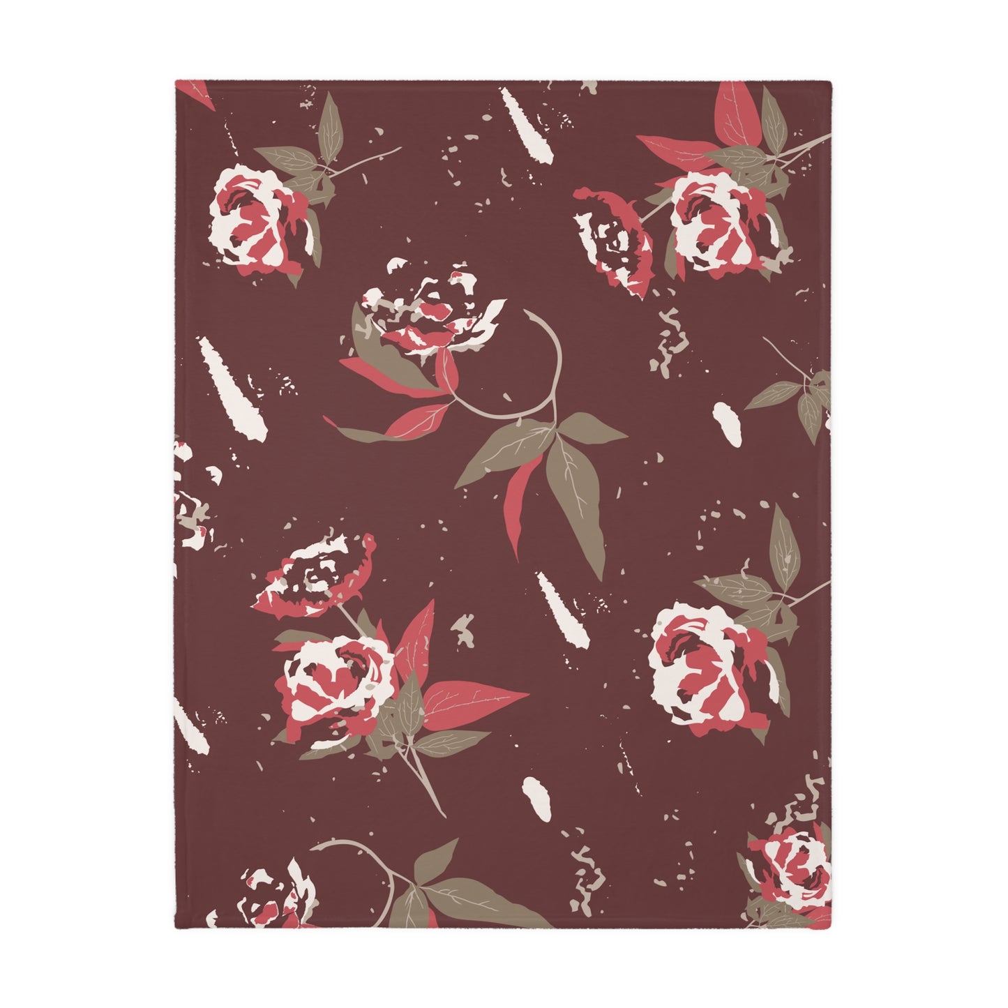 Harvest Rose Velveteen Blanket