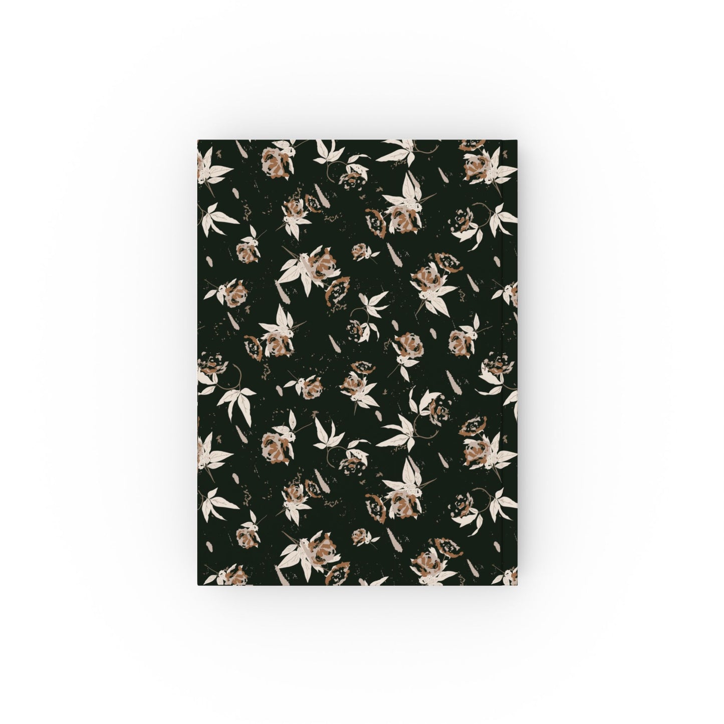 Hard Backed Journal : Evergreen Rose Print
