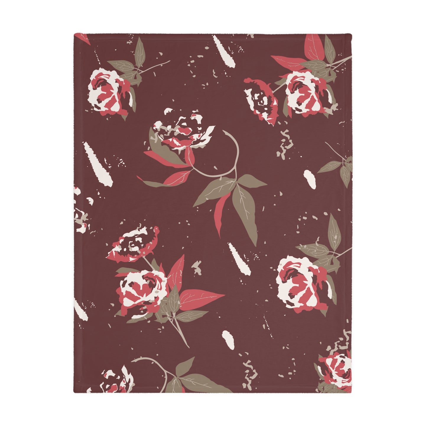 Harvest Rose Velveteen Blanket
