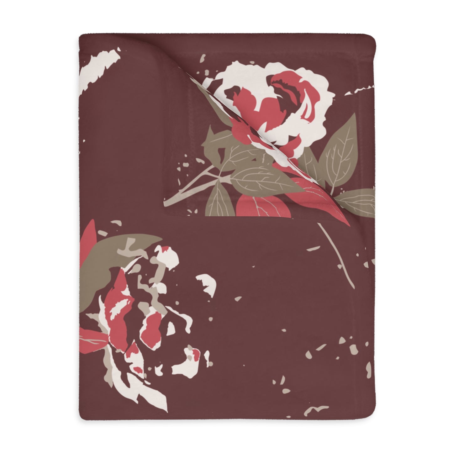 Harvest Rose Velveteen Blanket