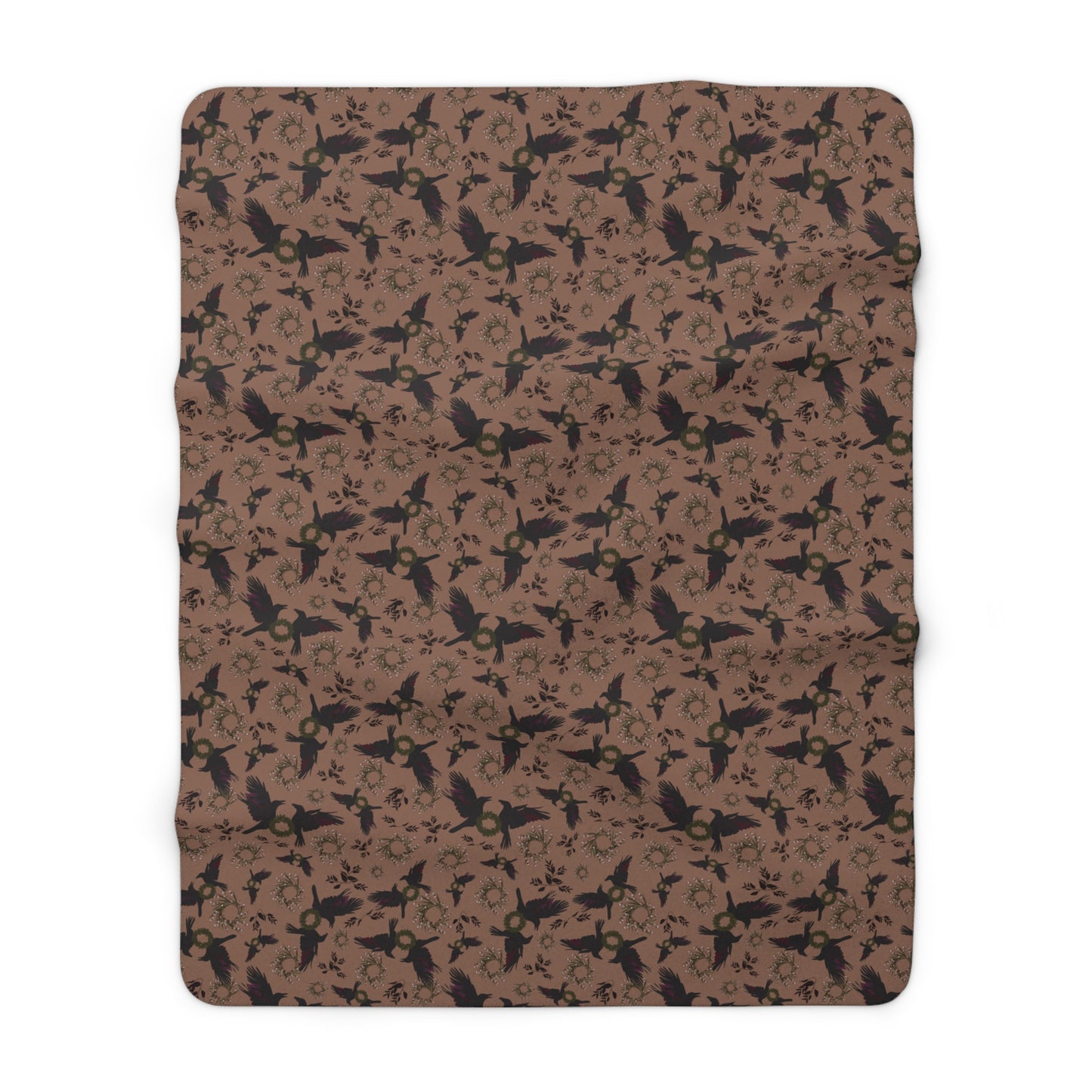 Autumn Raven Sherpa Fleece Blanket