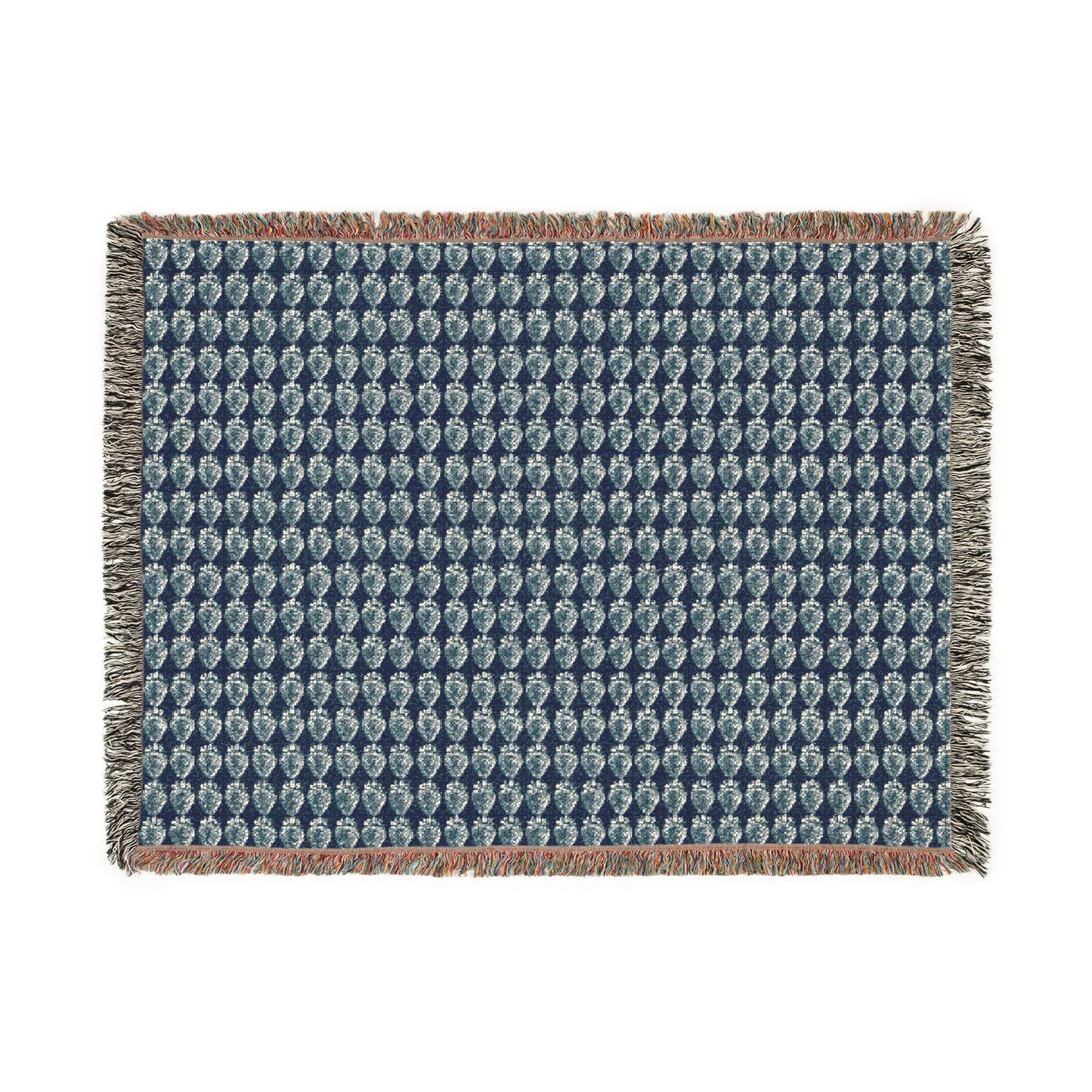 Cozy Woven Blanket -Bluejean Berry print
