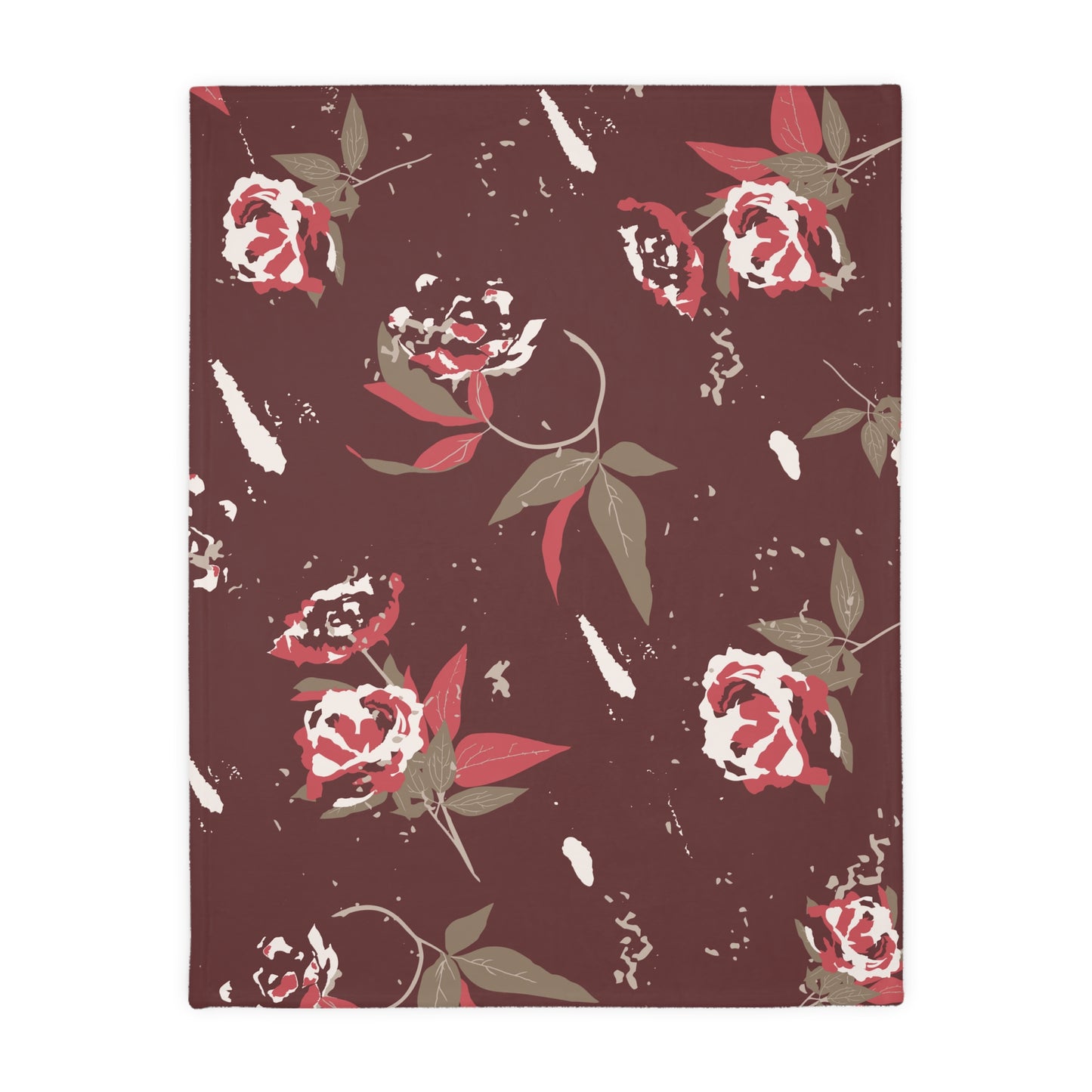 Harvest Rose Velveteen Blanket