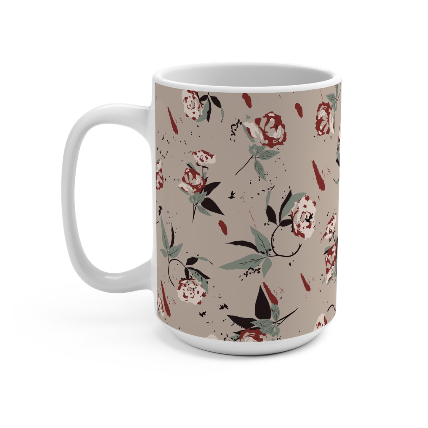 Vintage Rose Mug 15oz