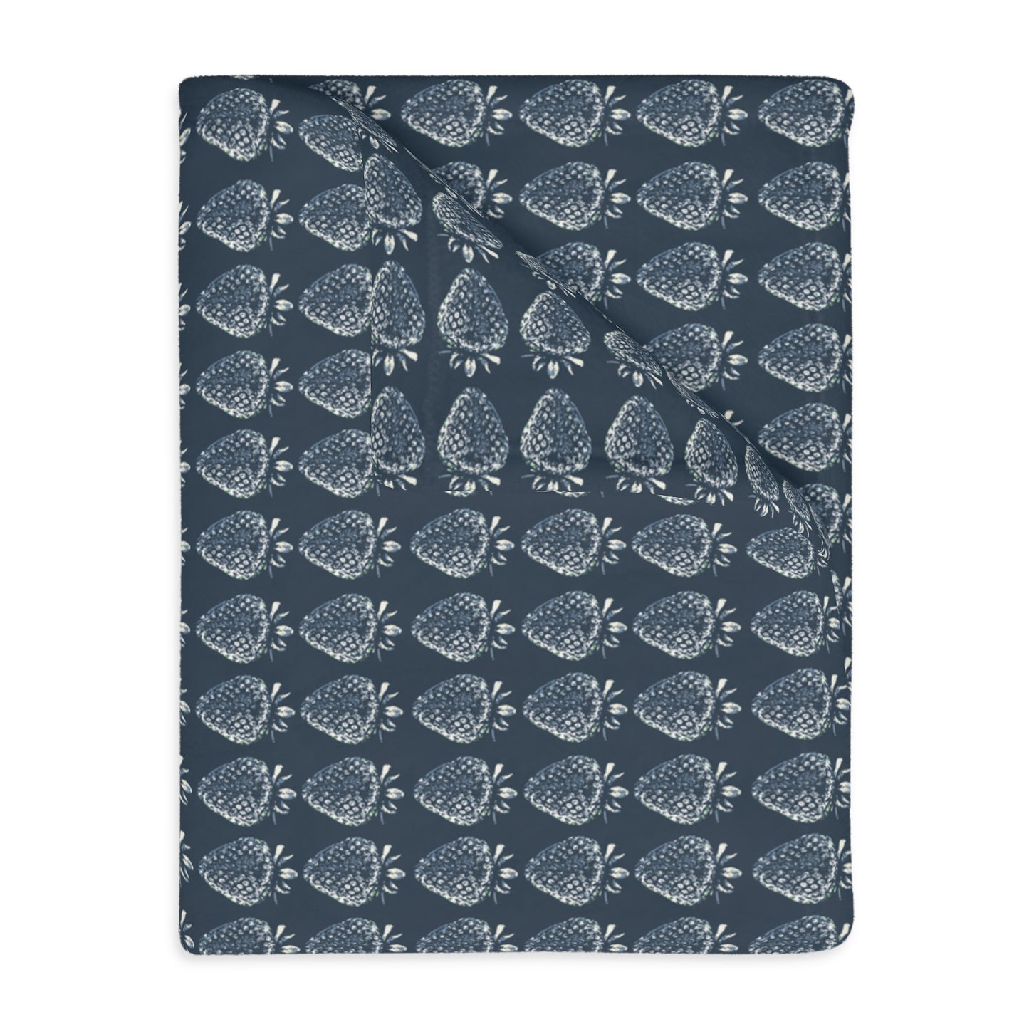 Cozy Velveteen Microfiber Blanket – Bluejean Berry Print