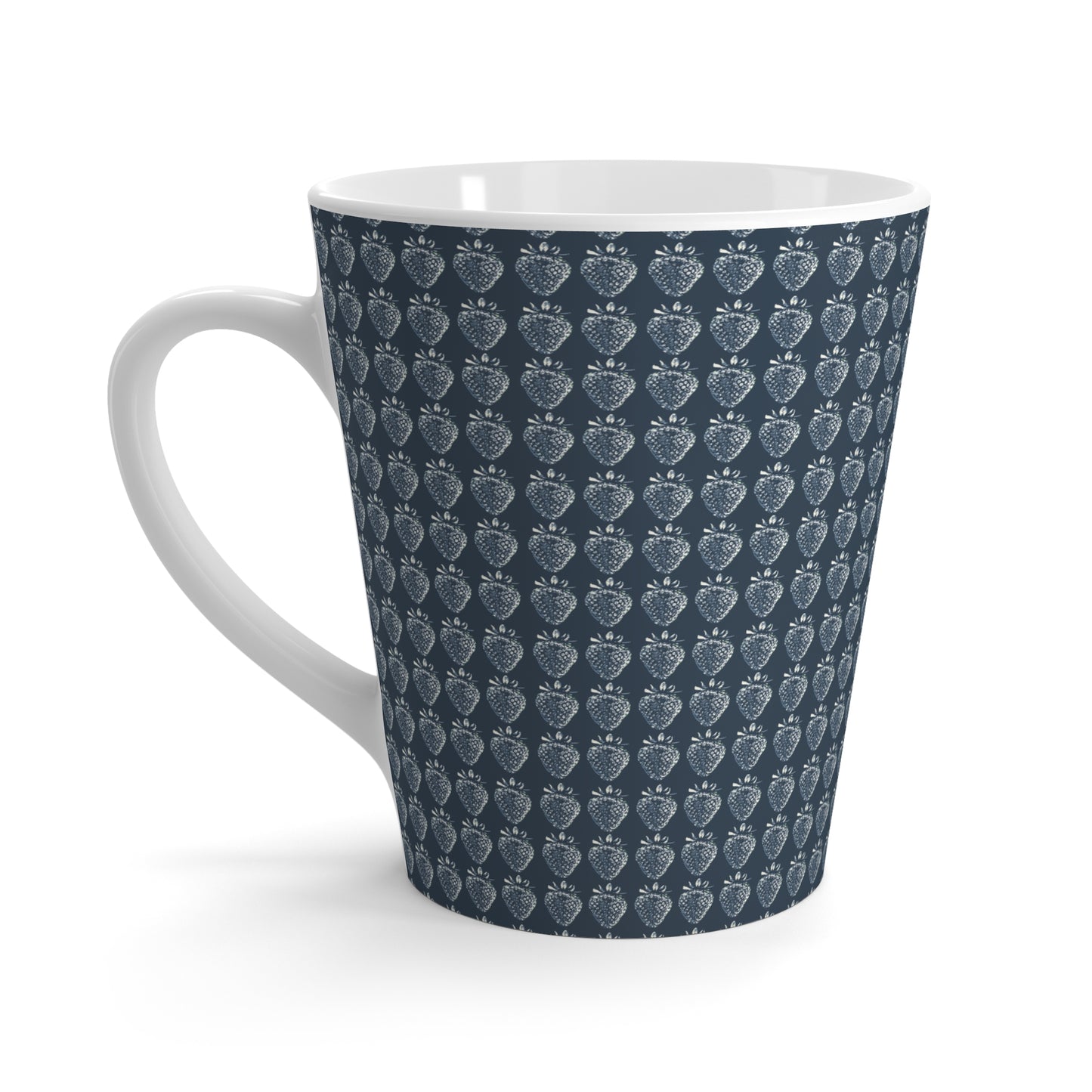 Charming Heart Latte Mug - Bluejean Berry print