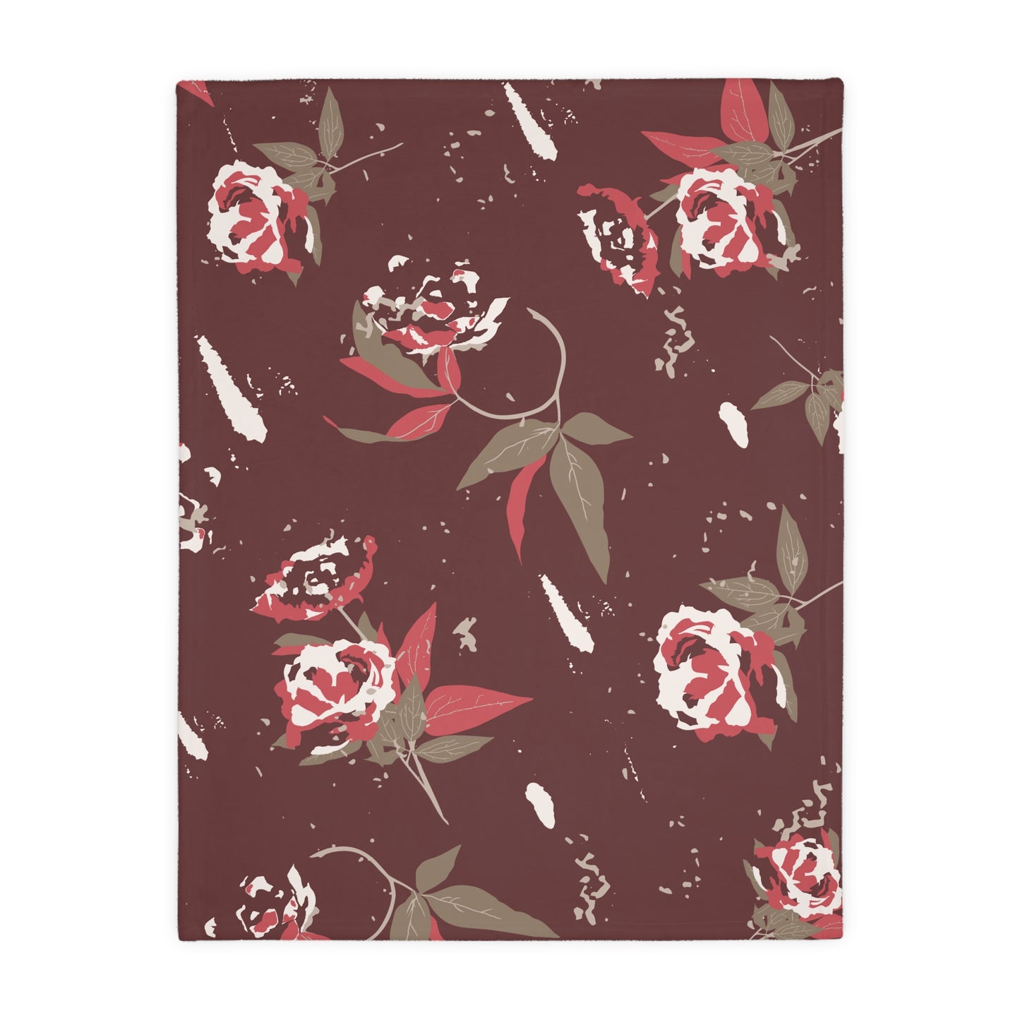 Harvest Rose Velveteen Blanket