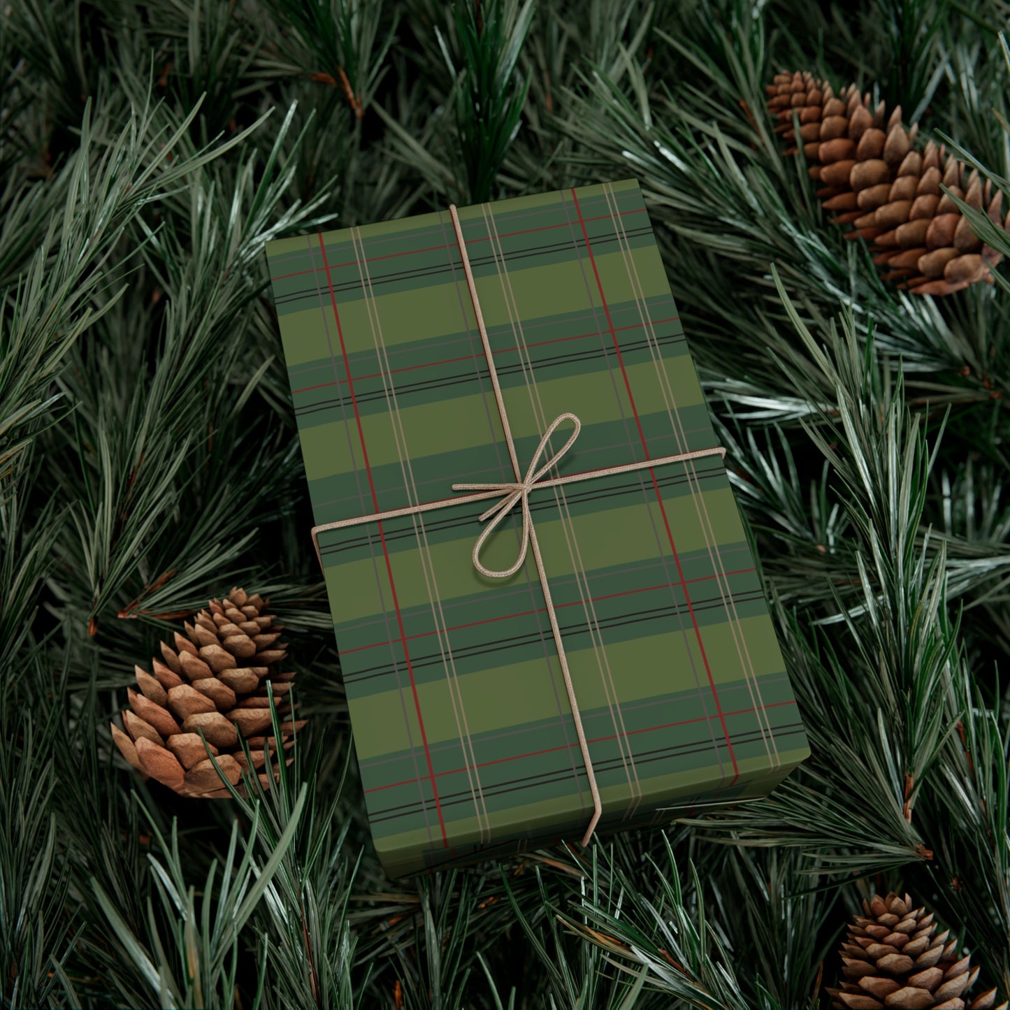 Gift Wrap Papers : Pimento Plaid Print