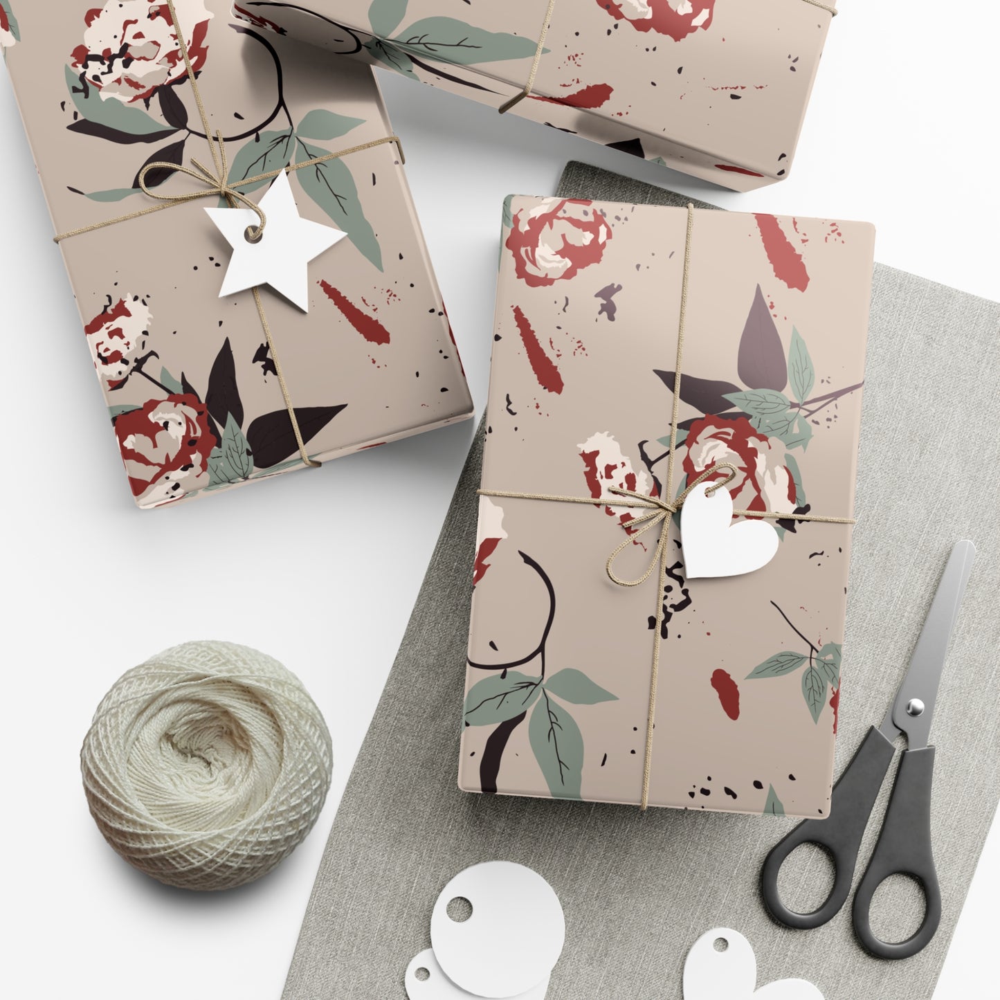 Gift Wrap Papers - Vintage Rose