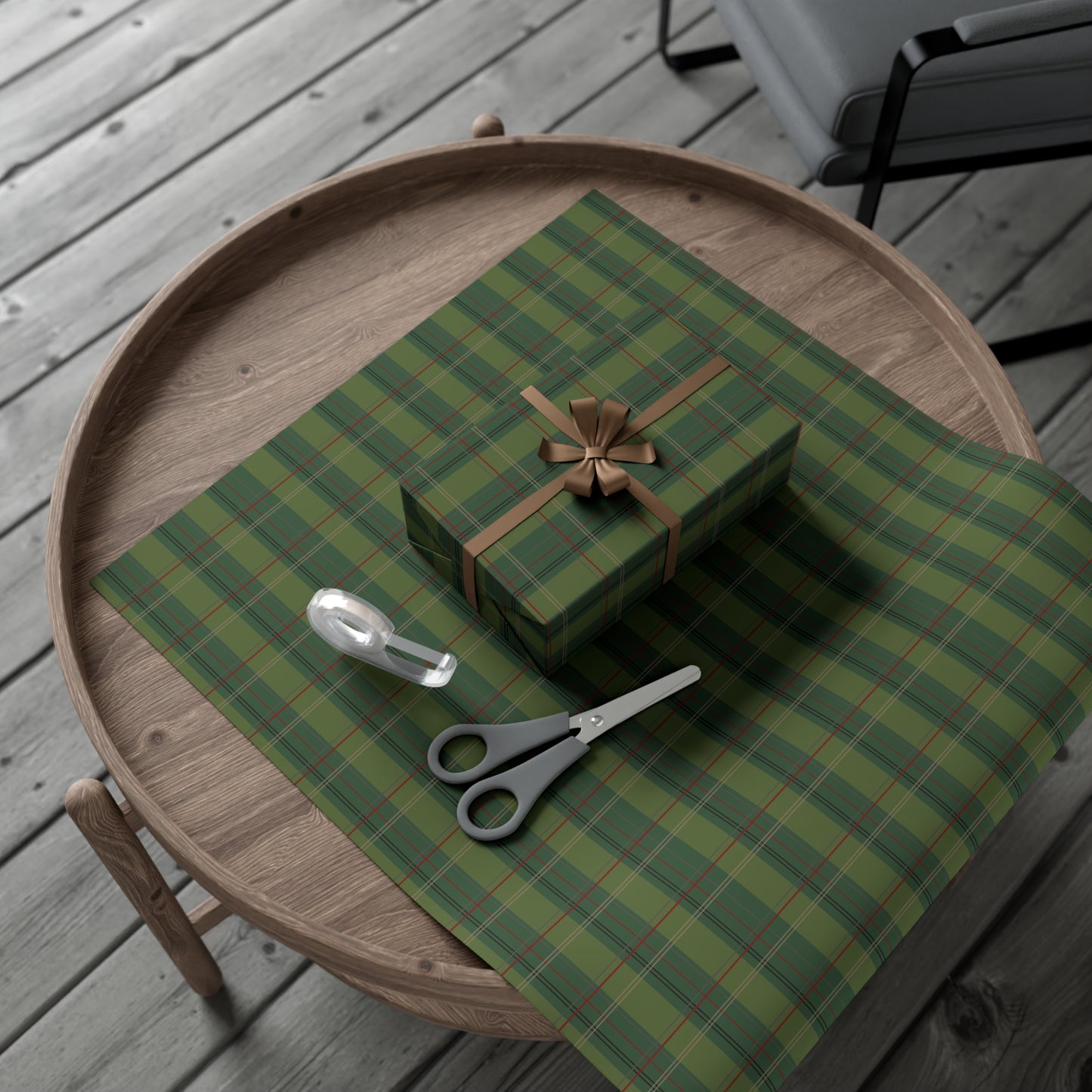Gift Wrap Papers : Pimento Plaid Print