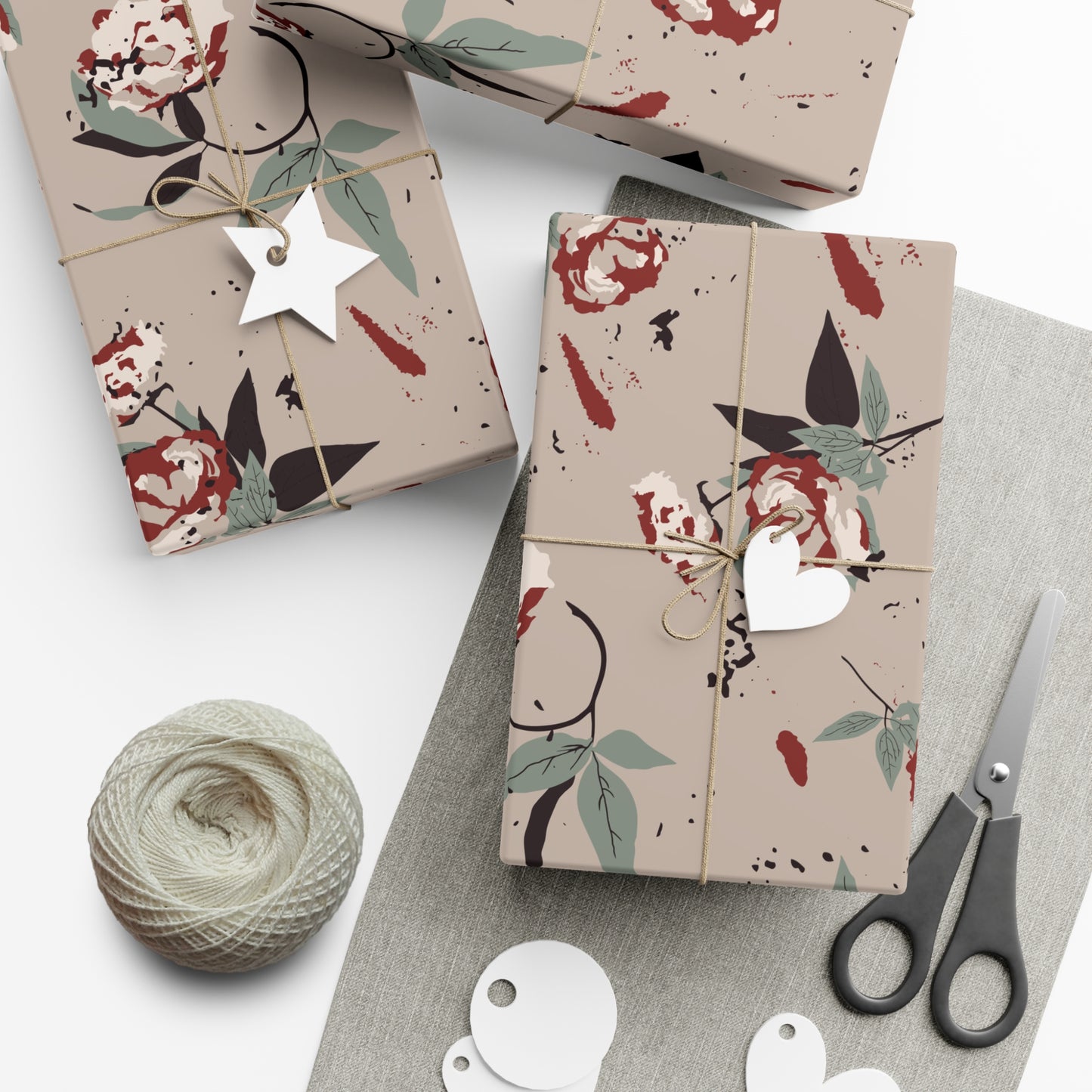 Gift Wrap Papers - Vintage Rose