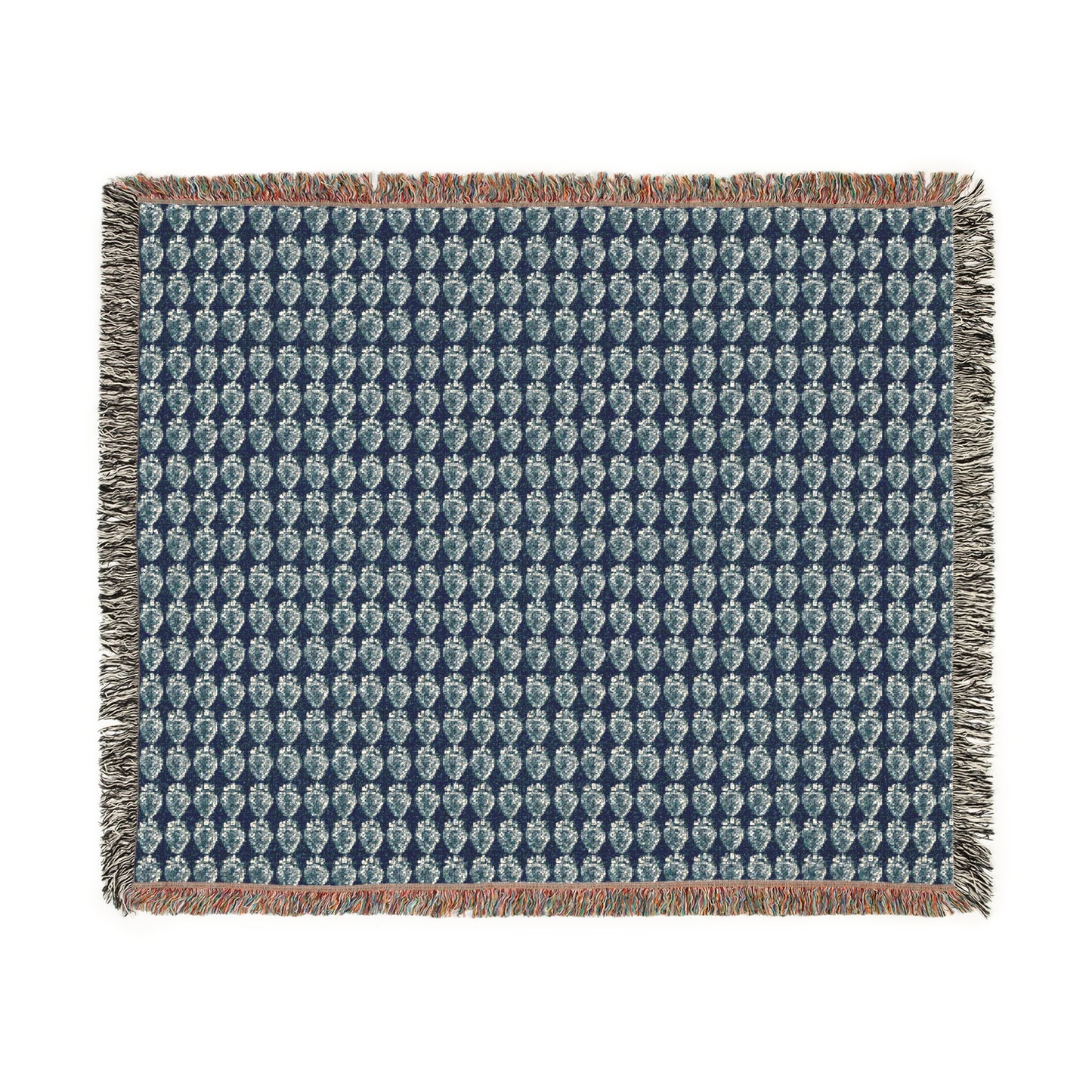 Cozy Woven Blanket -Bluejean Berry print