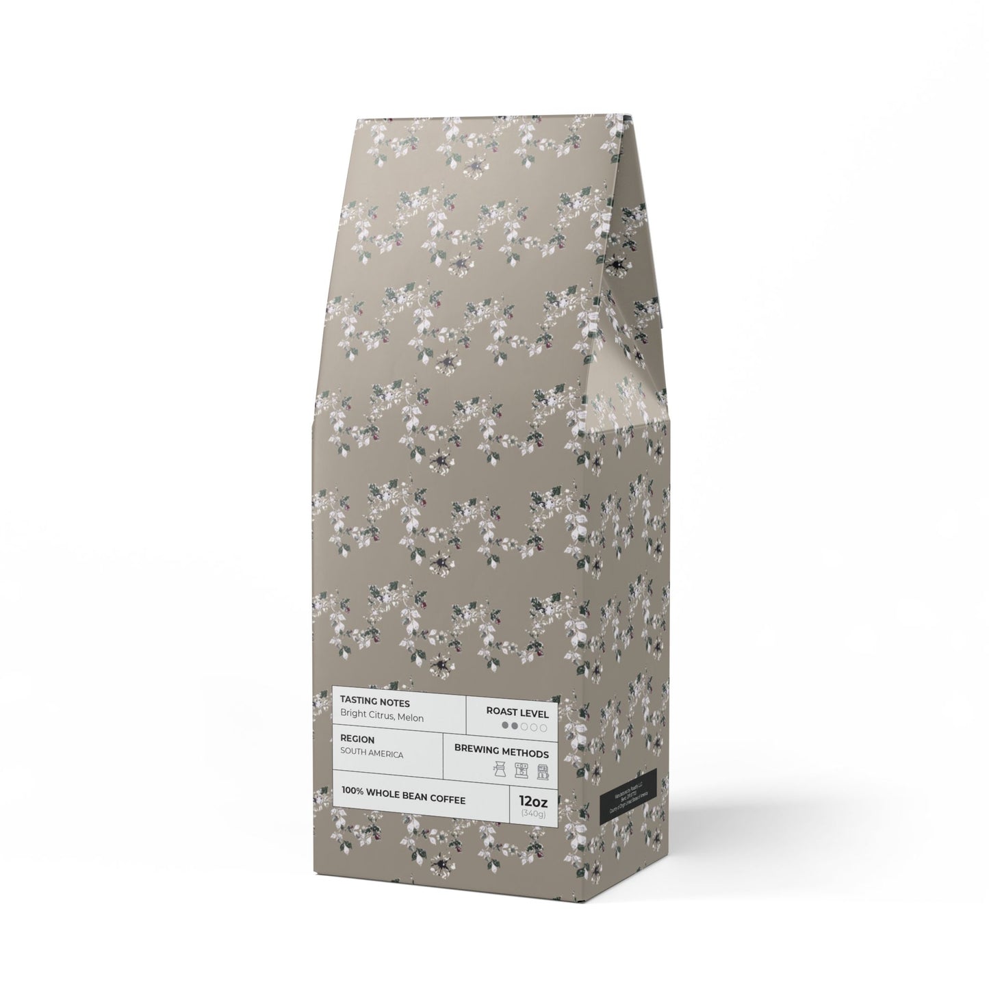 Colombia Single Origin Coffee (Light-Medium Roast): Berry Vine Print
