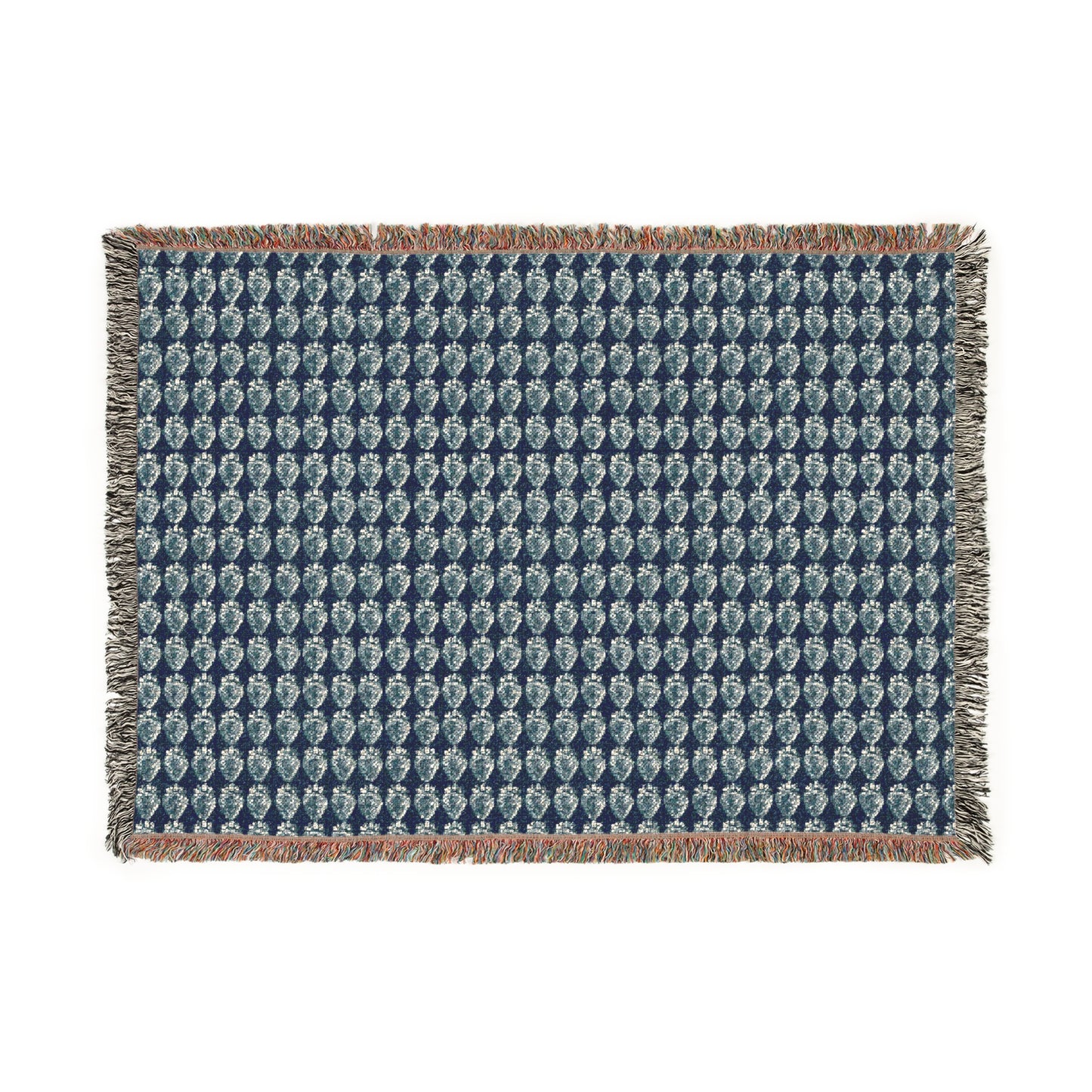 Cozy Woven Blanket -Bluejean Berry print