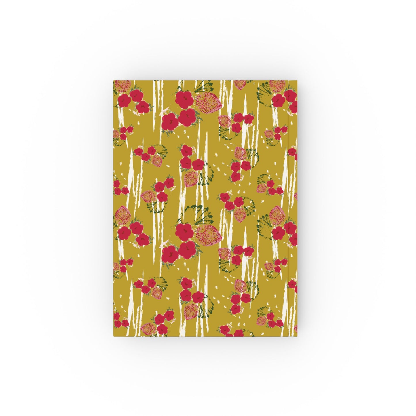Hard Backed Journal - Chartreuse Berry Print
