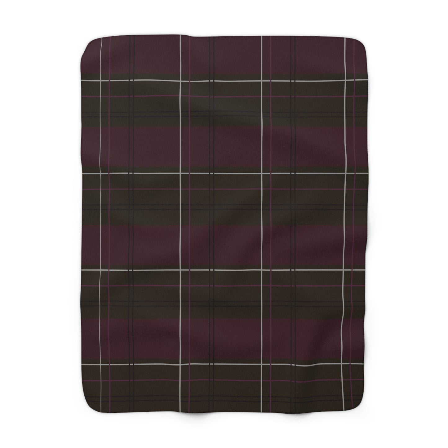 Scholar's Plaid Sherpa Fleece Blanket