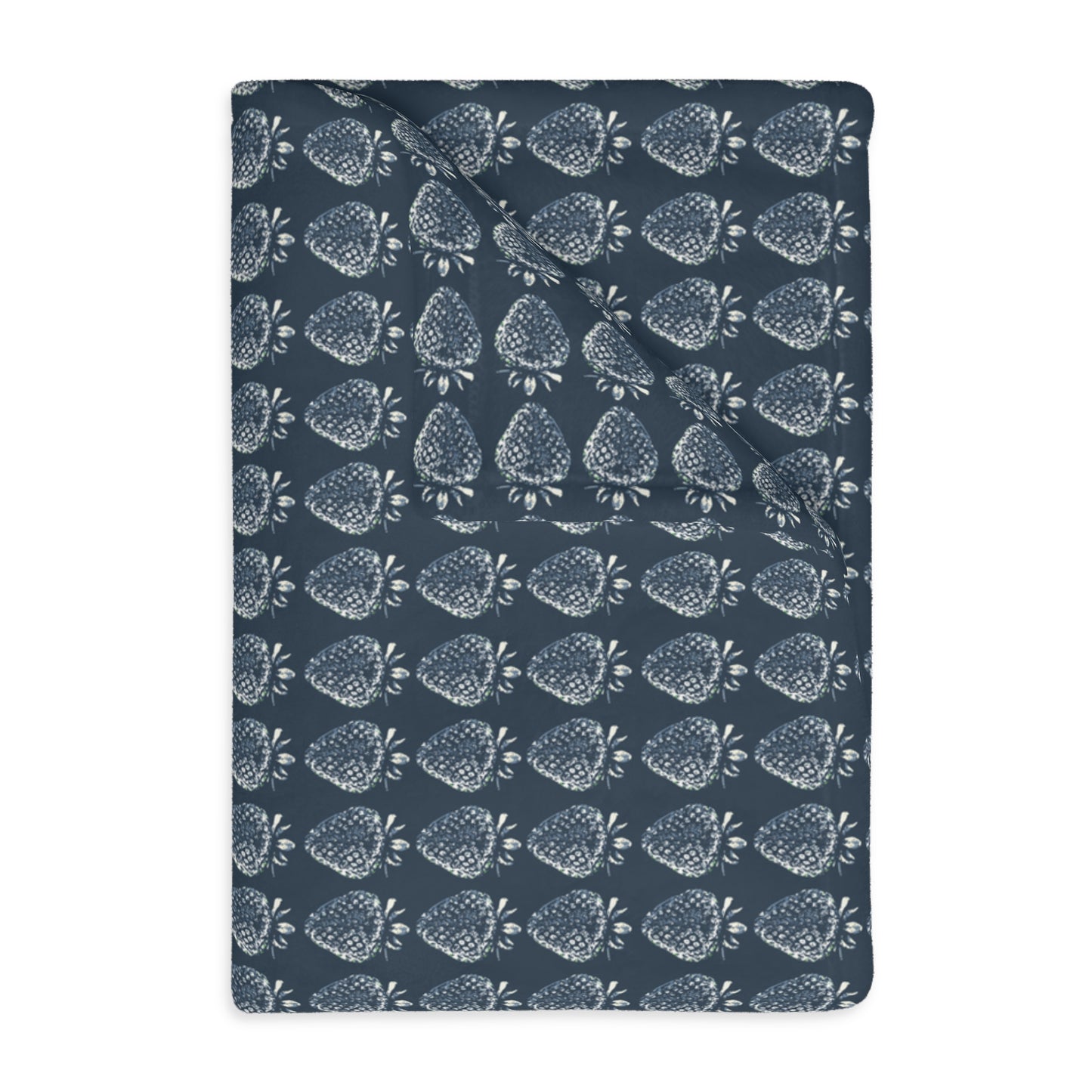 Cozy Velveteen Microfiber Blanket – Bluejean Berry Print