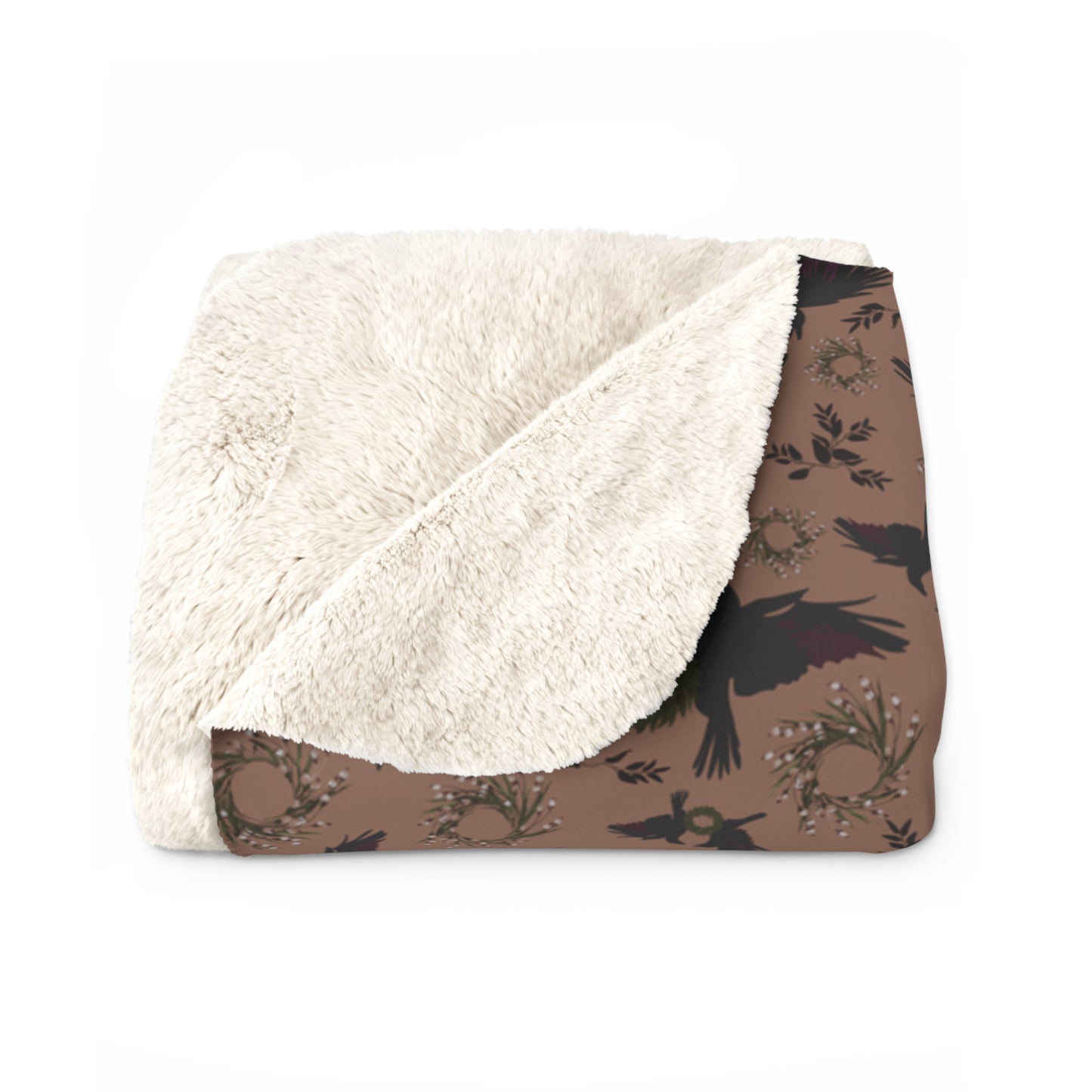 Autumn Raven Sherpa Fleece Blanket