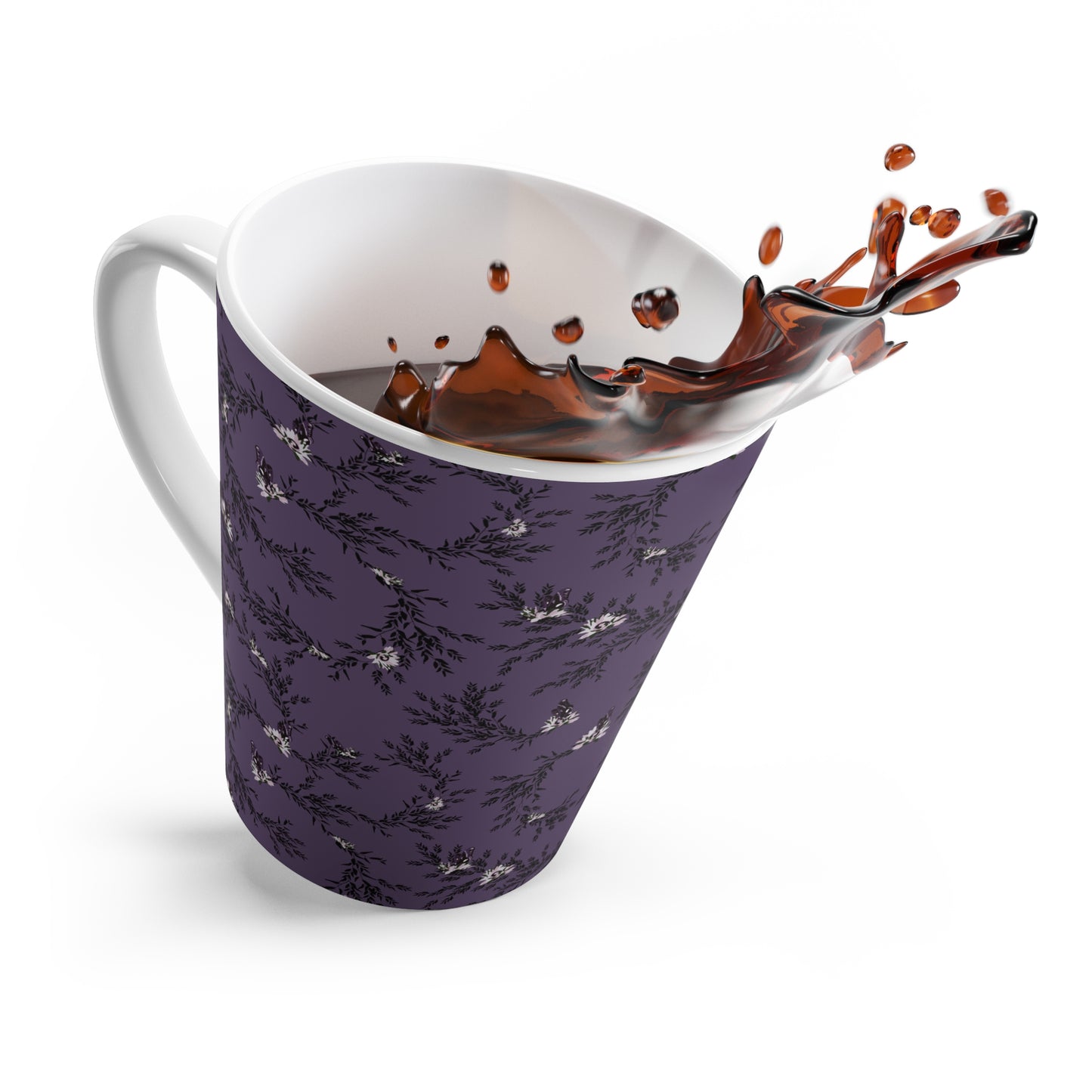 Latte Mug : Autumn Daisy Huckleberry
