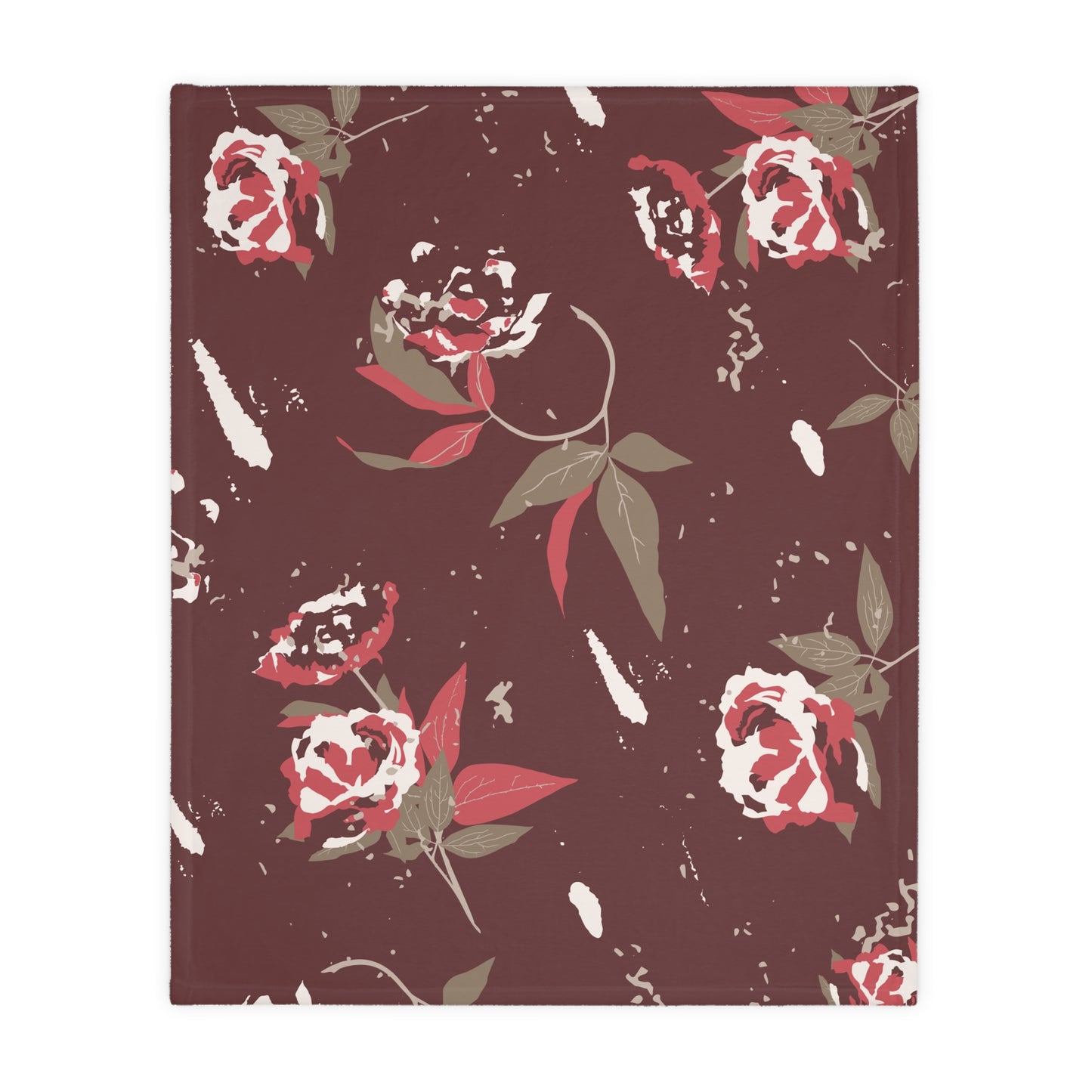 Harvest Rose Velveteen Blanket