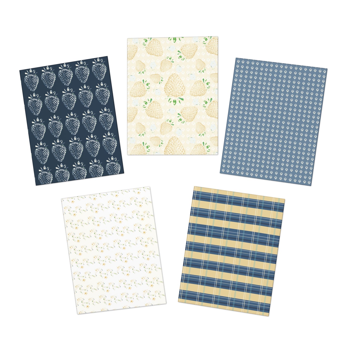 Lucille Greeting Cards Variety Pack Lemon and Blue jean