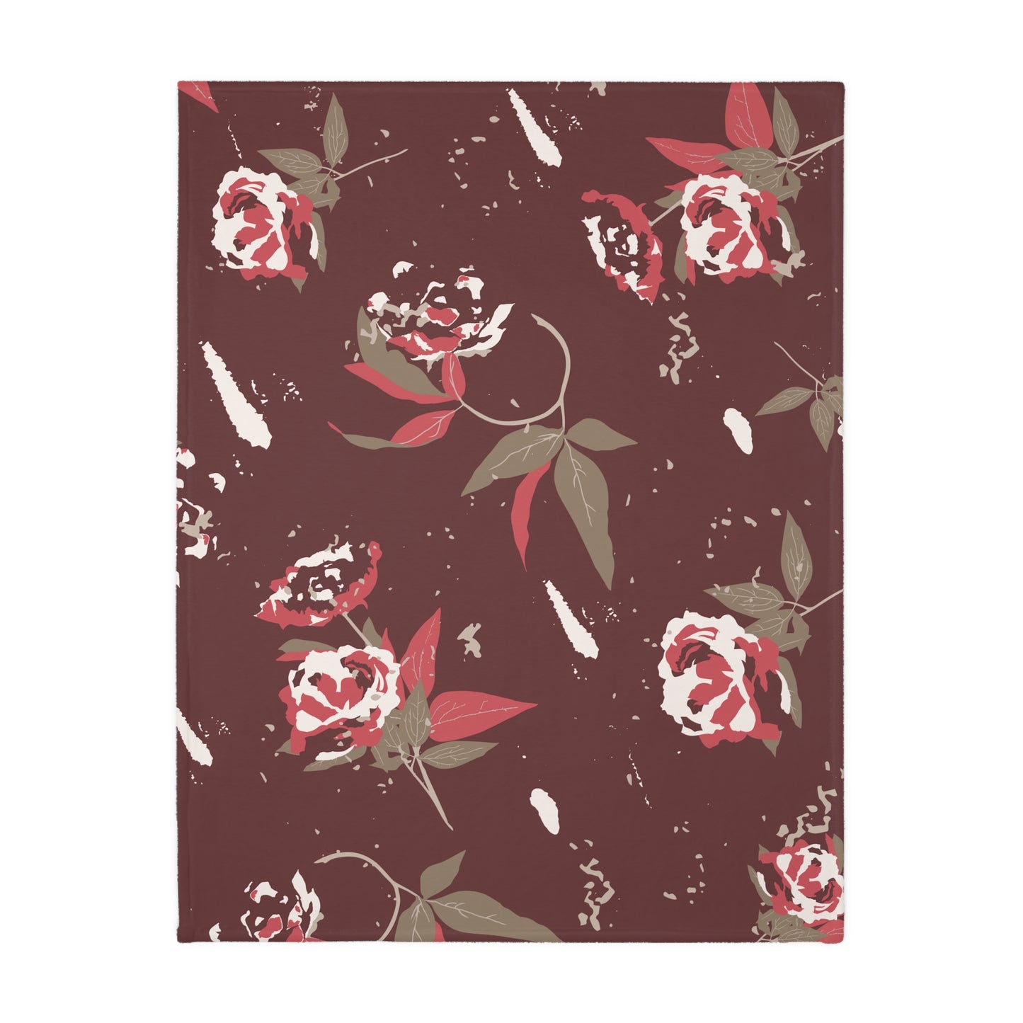 Harvest Rose Velveteen  Blanket