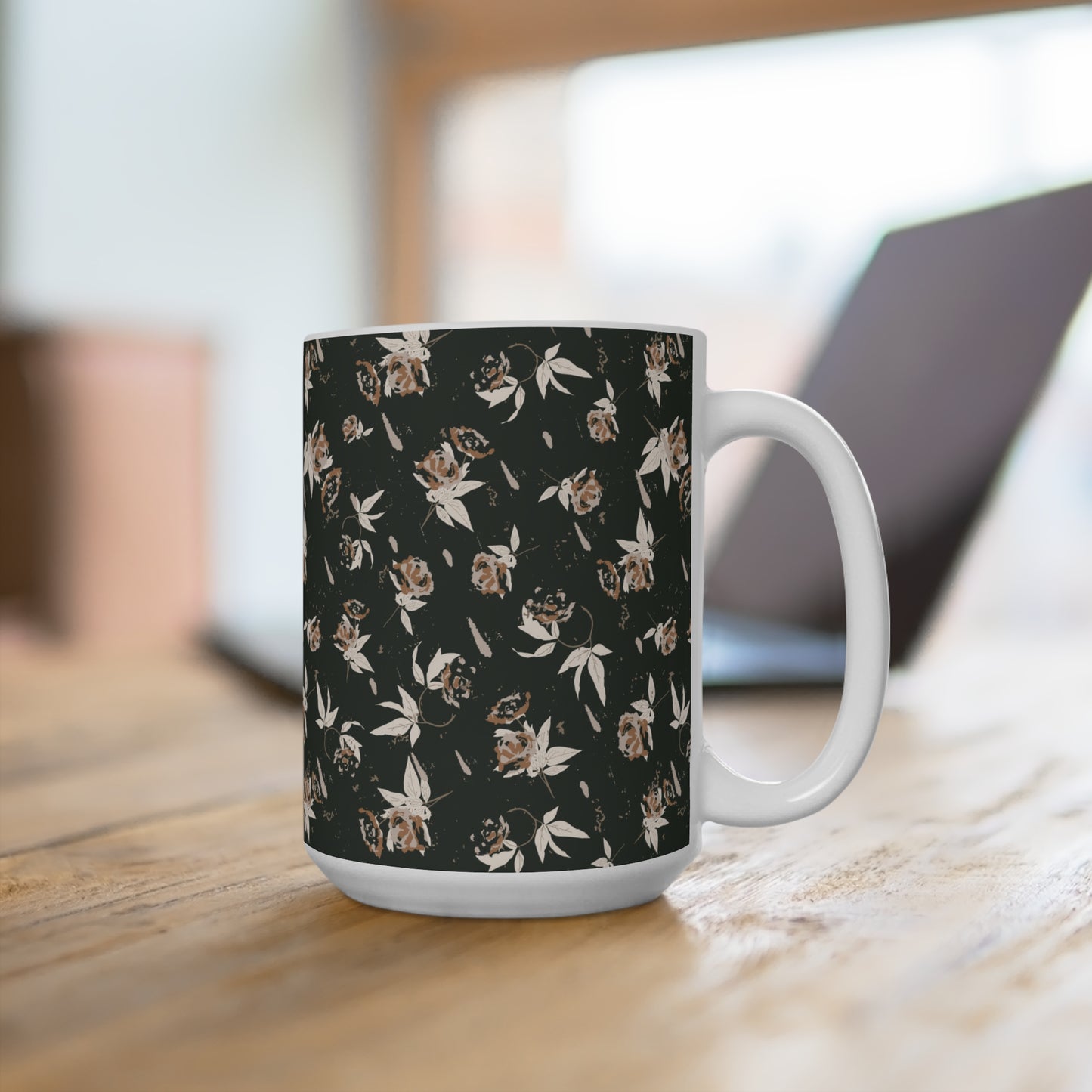 Evergreen Rose Mug 15oz