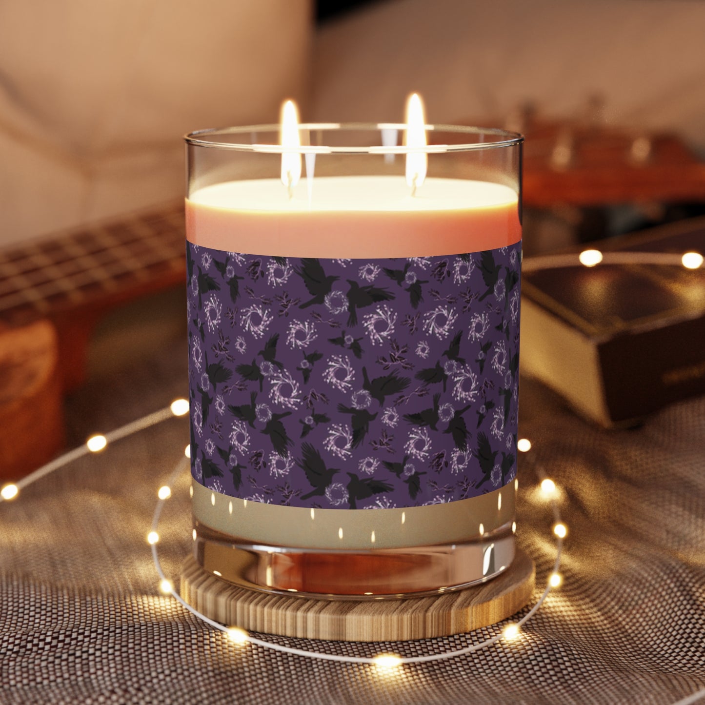 Autumn Raven Scented Candle in Huckleberry - Full Glass, 11oz