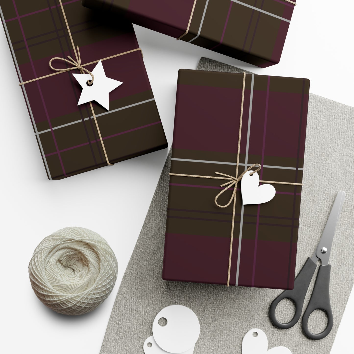 Scholar's Plaid Gift Wrap Papers