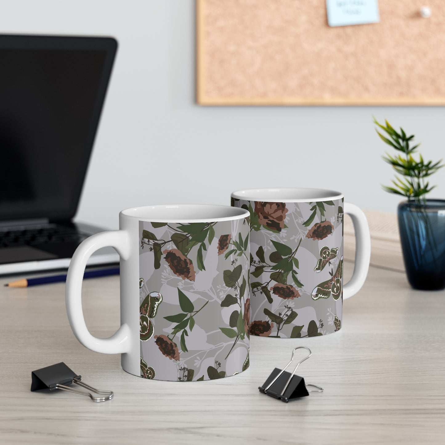 Green Moth Mug 11oz