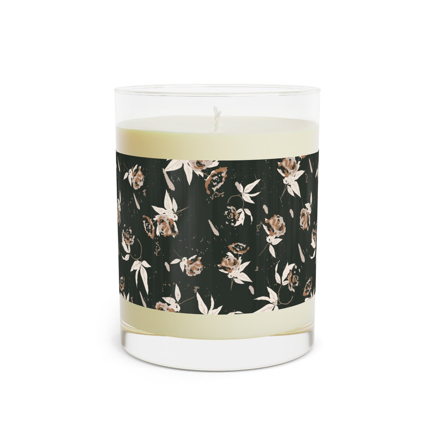 Evergreen Rose Scented Candle - Full Glass, 11oz