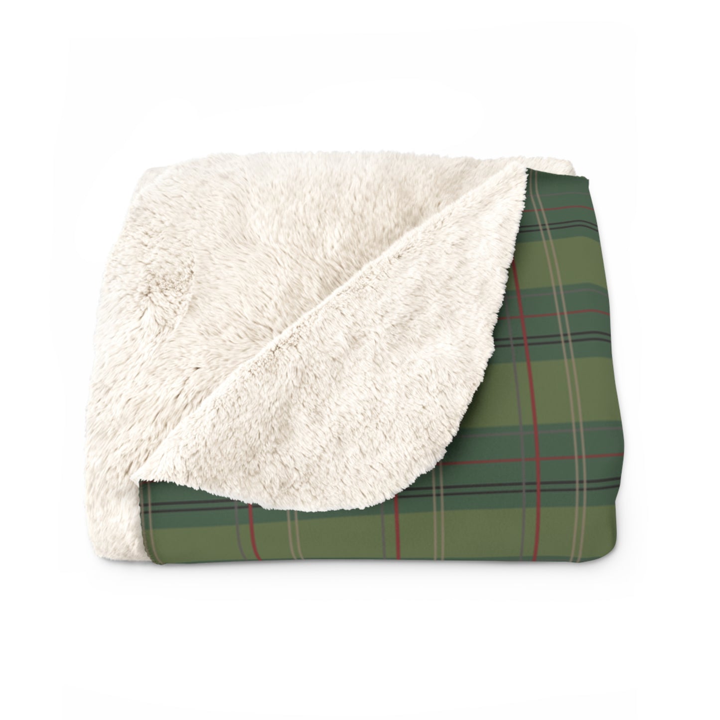 Pimento Plaid Sherpa Fleece Blanket