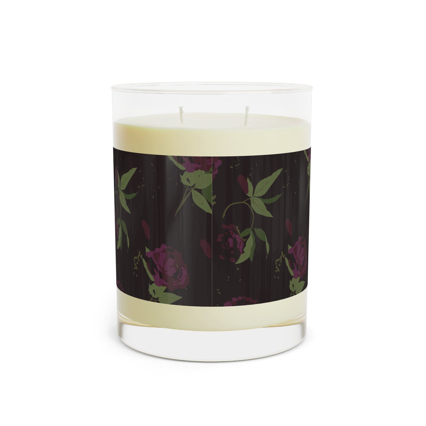 Black Rose Scented Candle - Full Glass, 11oz