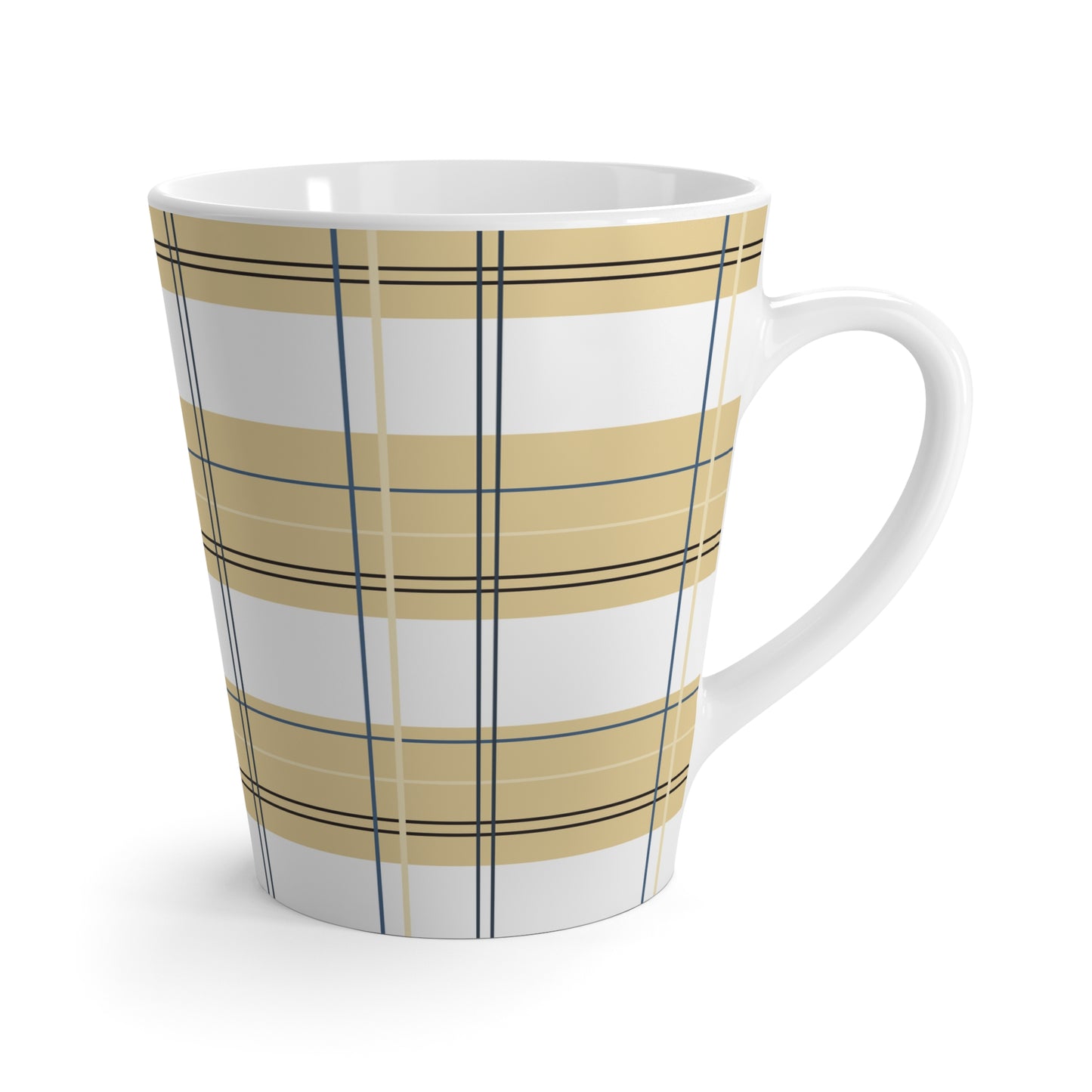 Latte Mug : Sunny Plaid print