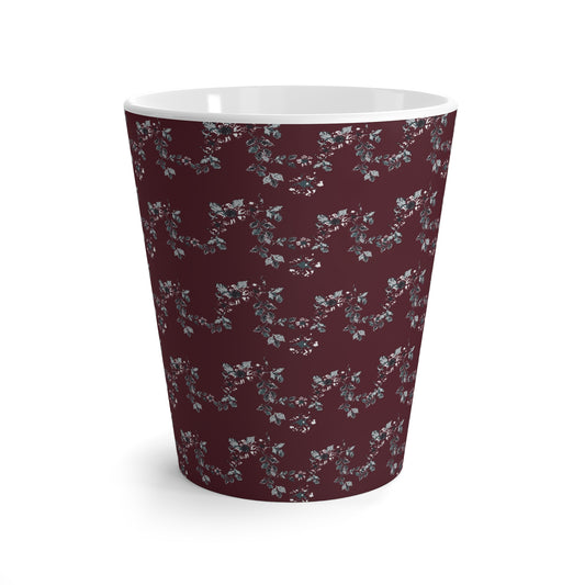 Latte Mug : Santa Berry Vine Print