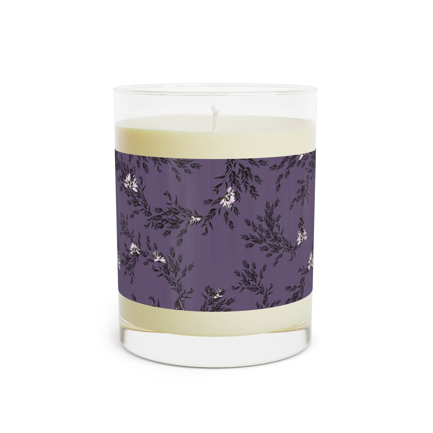 Autumn Daisy Scented Candle in deep purple - Full Glass, 11oz