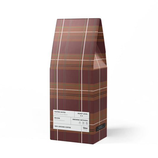 Colombia Single Origin Coffee (Light-Medium Roast) : Harvest Plaid Print