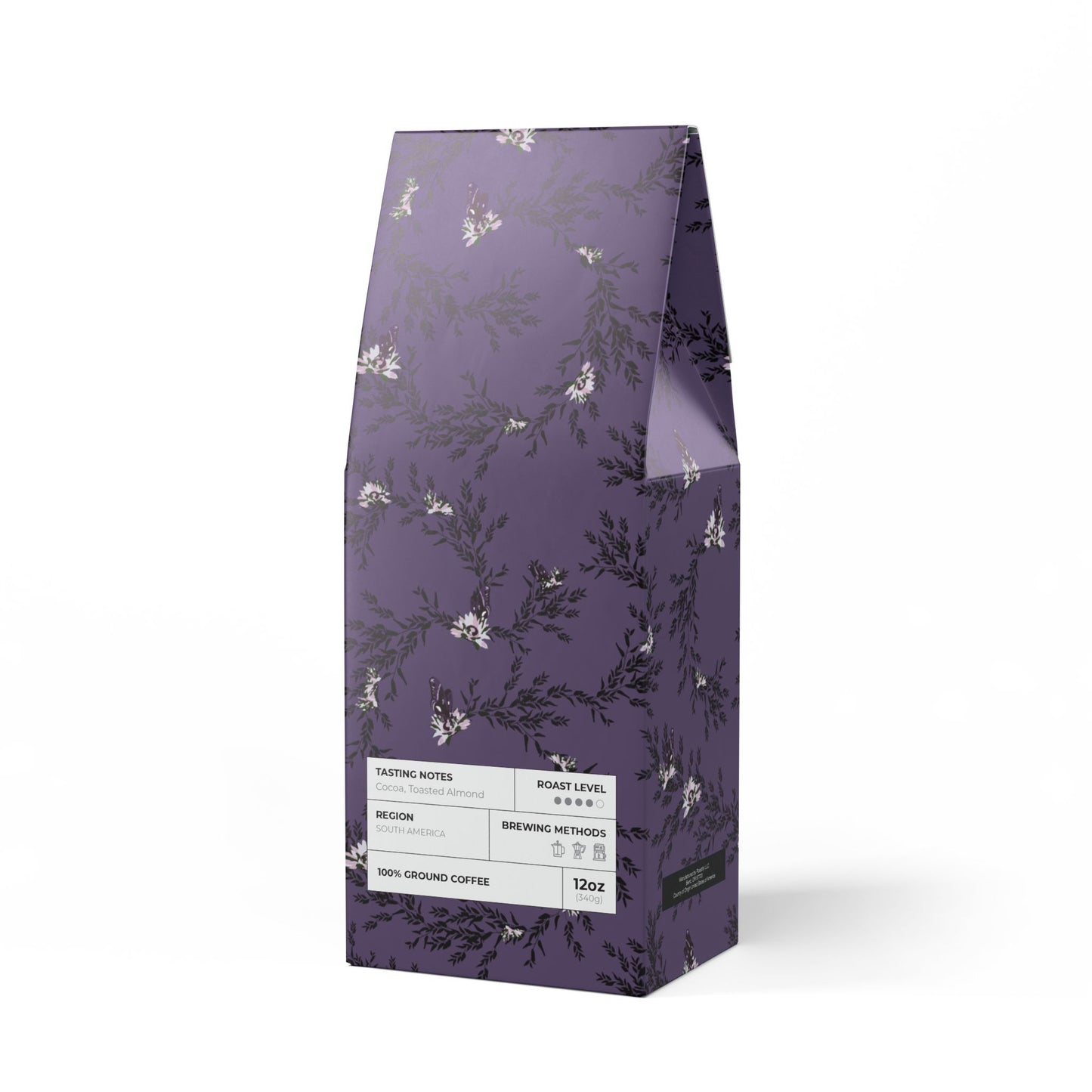 Cascades Coffee Blend (Medium-Dark Roast): Autumn Daisy Huckleberry