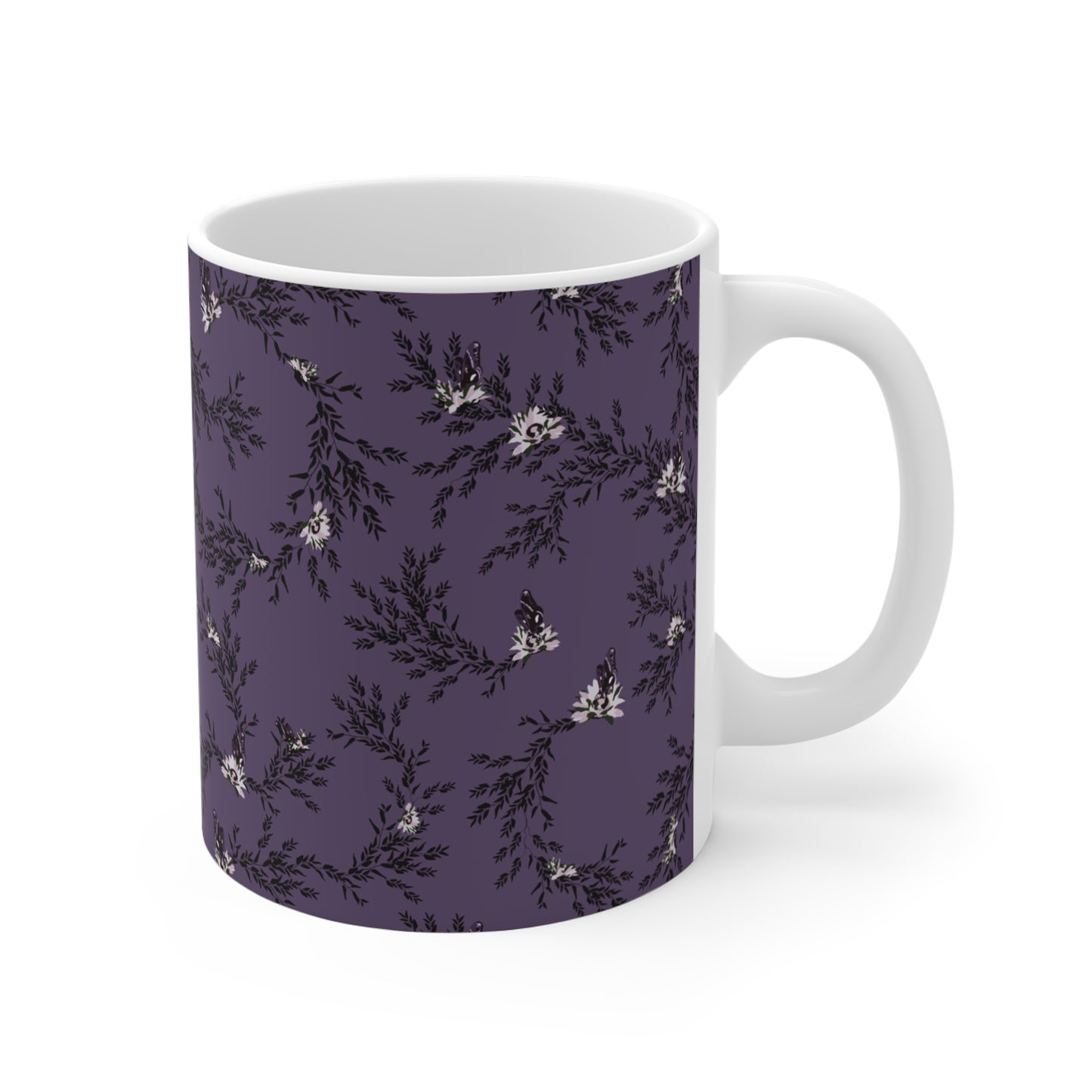 Autumn Daisy Mug 11oz in Huckleberry