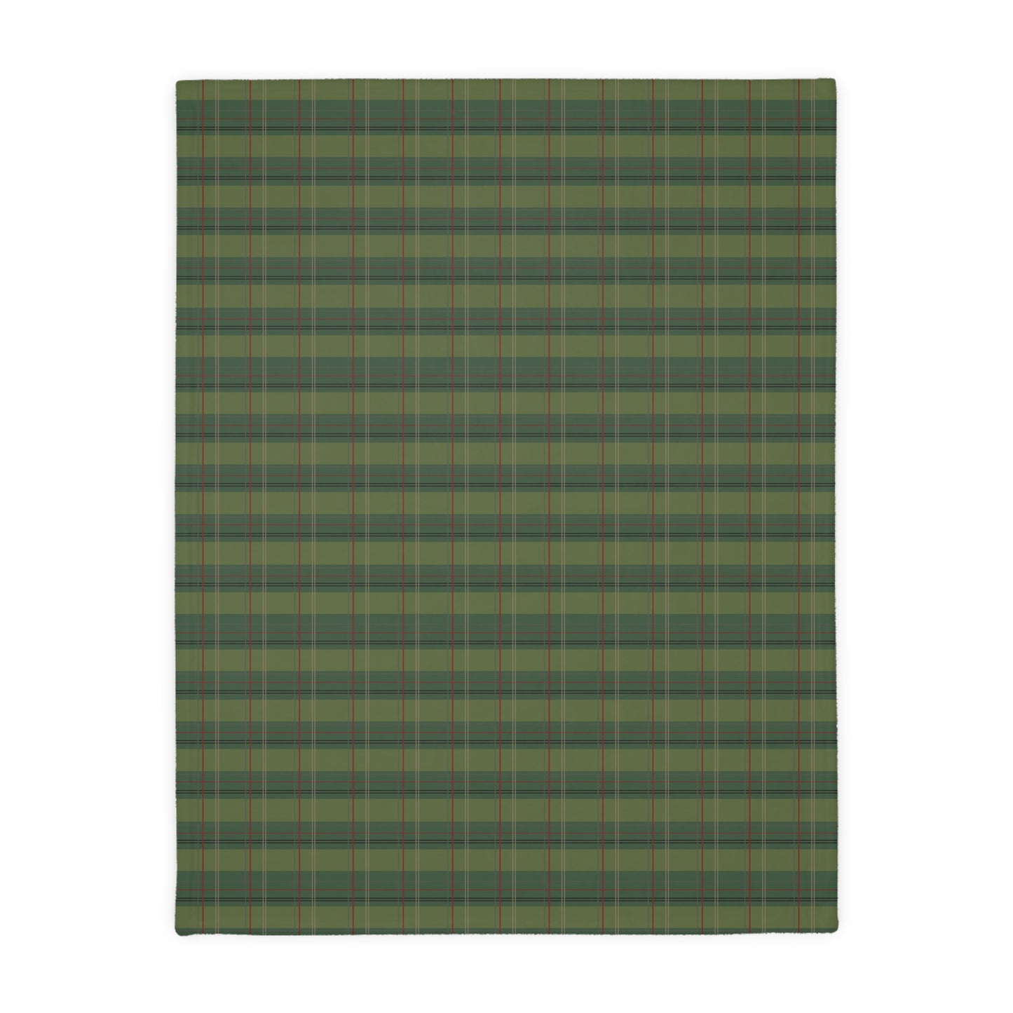 Pimento Plaid Velveteen Microfiber Blanket