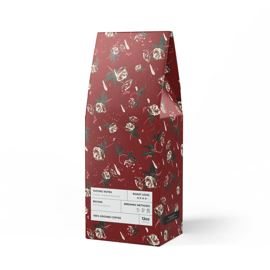 Cascades Coffee Blend (Medium-Dark Roast) : Christmas Rose Print