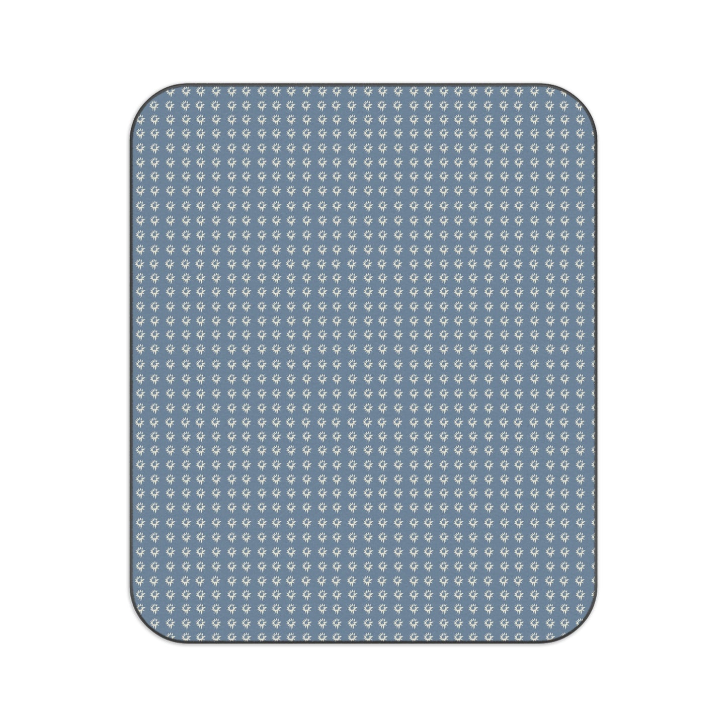 Denim Geo Star Patterned Picnic Blanket for Outdoor Adventures