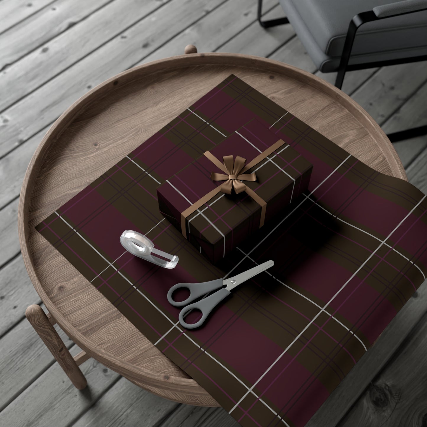 Scholar's Plaid Gift Wrap Papers