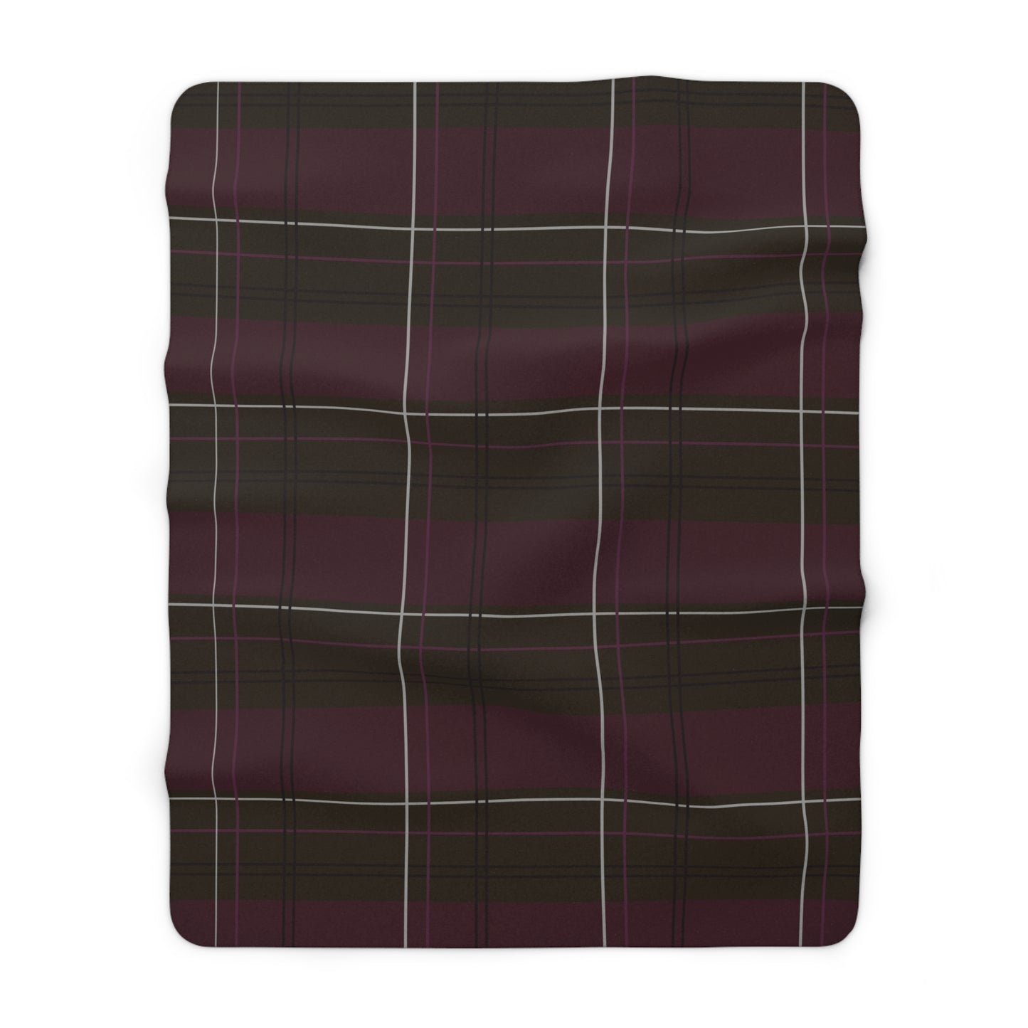Scholar's Plaid Sherpa Fleece Blanket