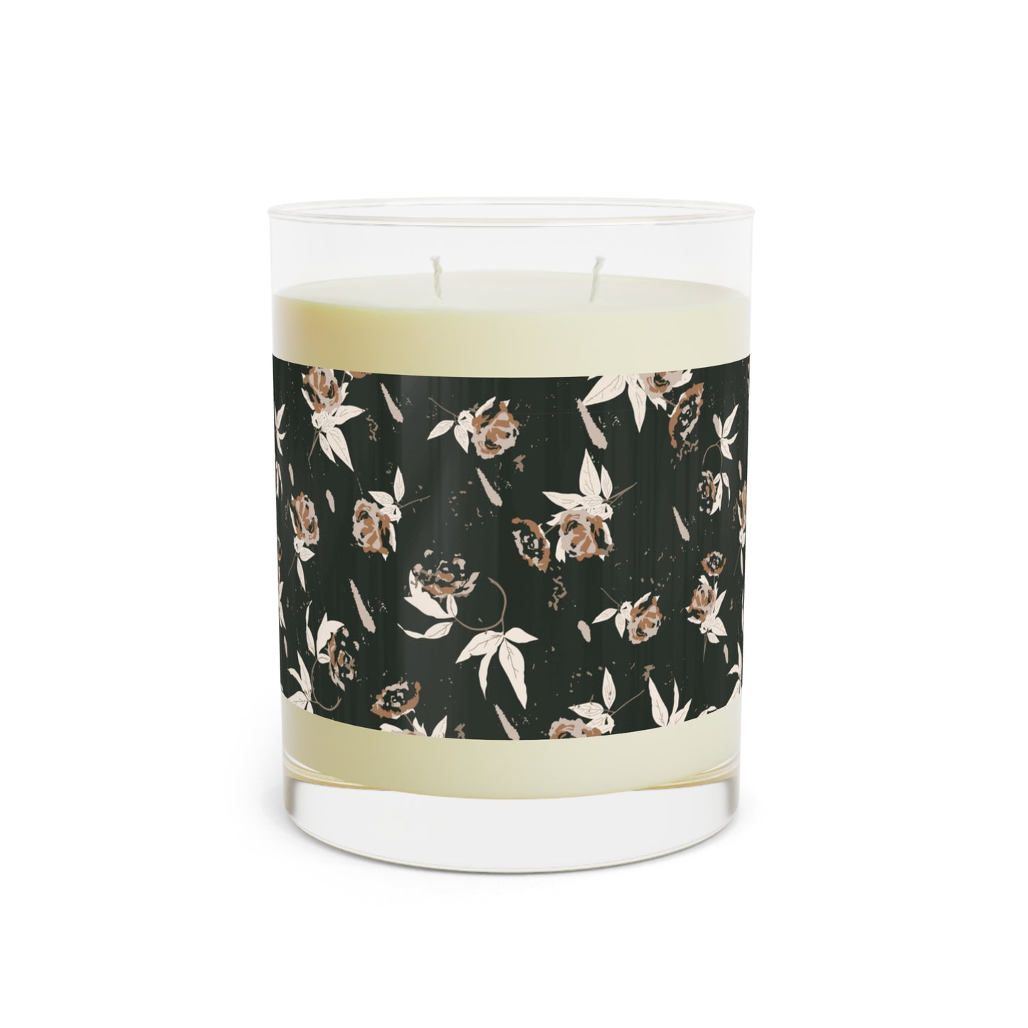 Evergreen Rose Scented Candle - Full Glass, 11oz