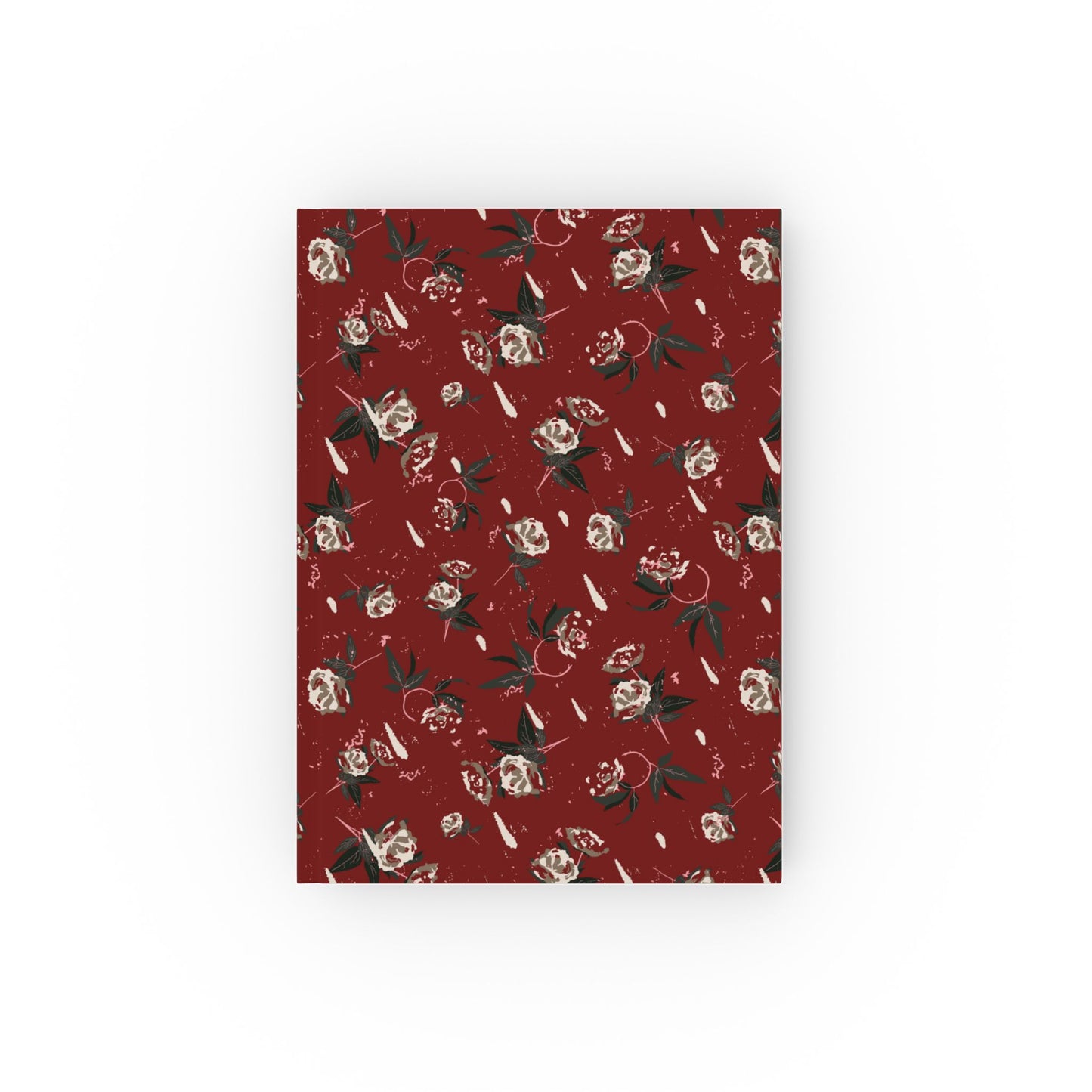 Scarlet Christmas Rose Hard Backed Journal