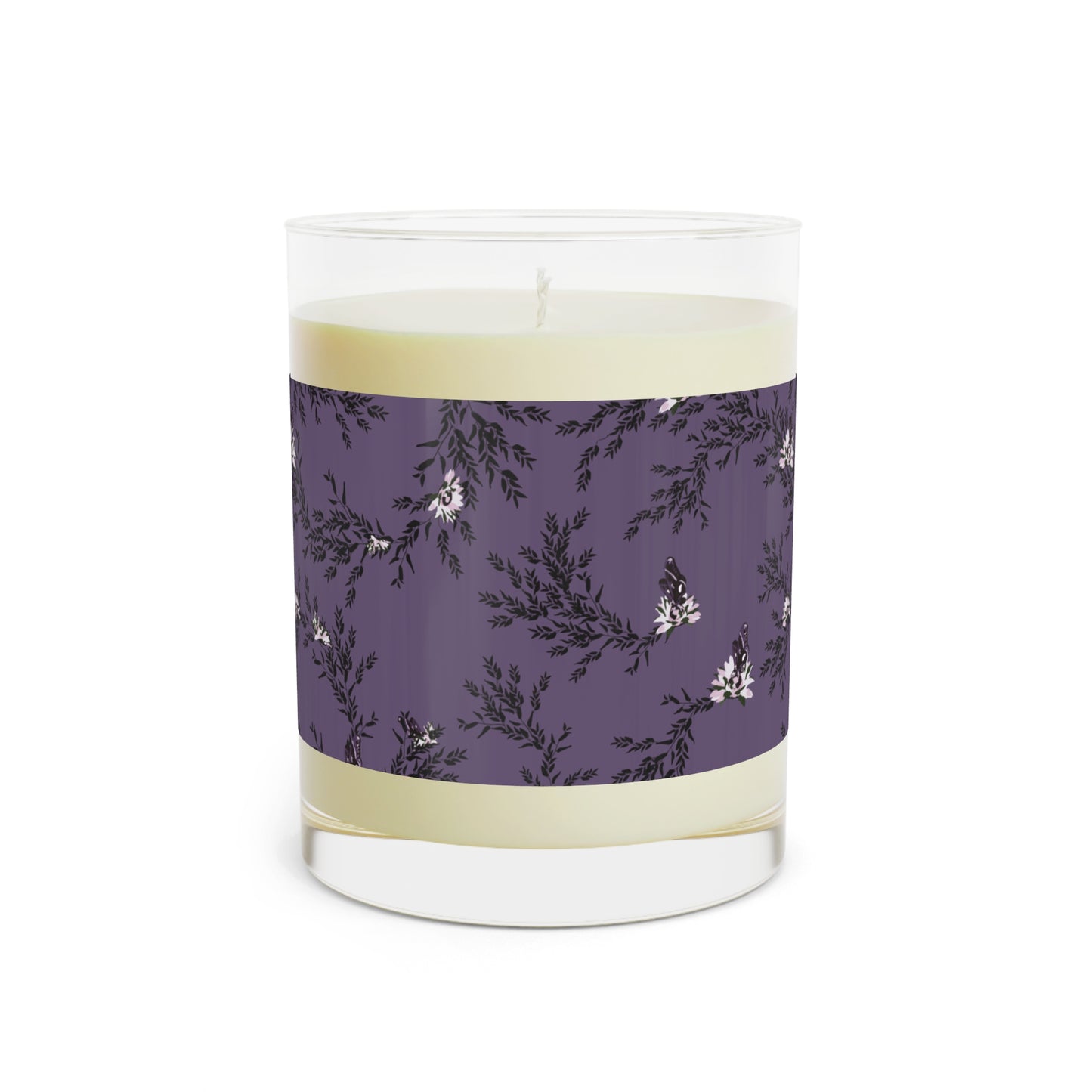 Autumn Daisy Scented Candle in deep purple - Full Glass, 11oz