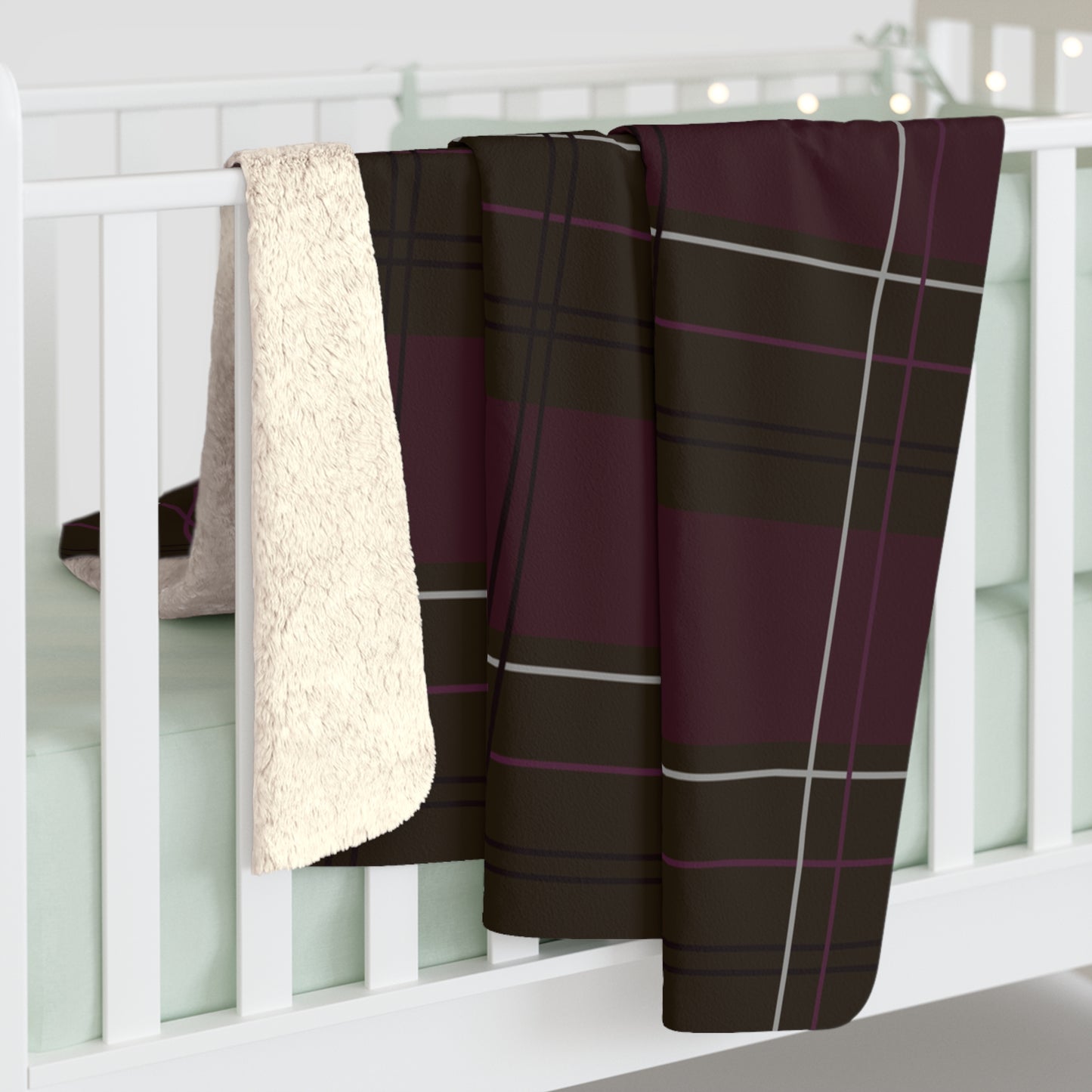 Scholar's Plaid Sherpa Fleece Blanket