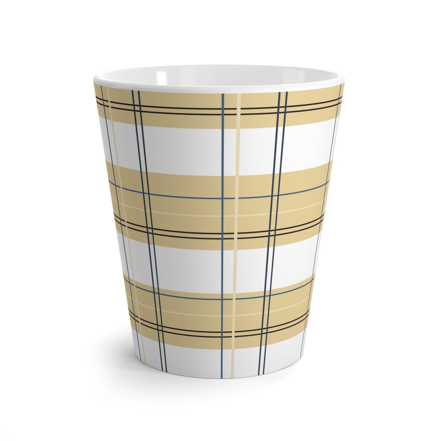 Latte Mug : Sunny Plaid print