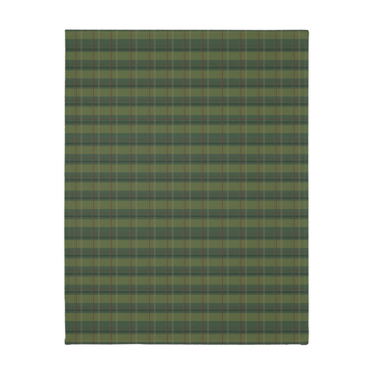 Pimento Plaid Velveteen Microfiber Blanket